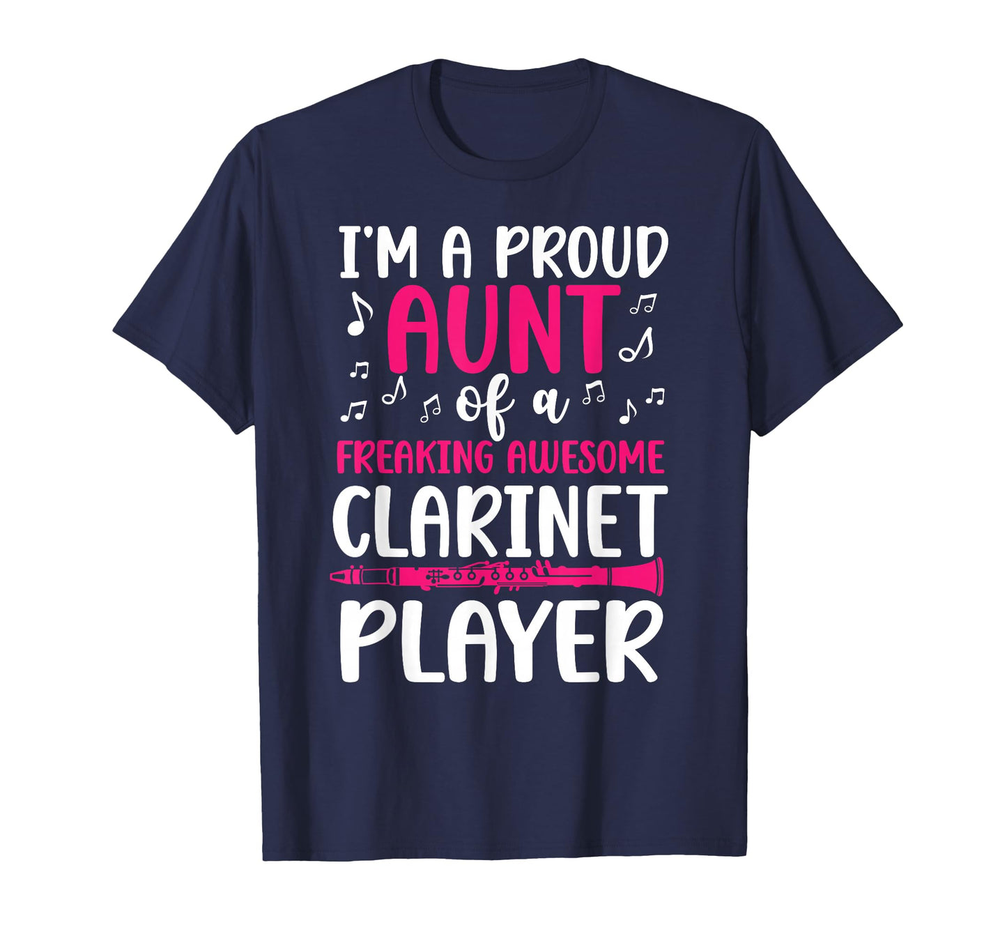 Clarinet Aunt Clarinet Player Auntie Proud Clarinetist Aunt T-Shirt