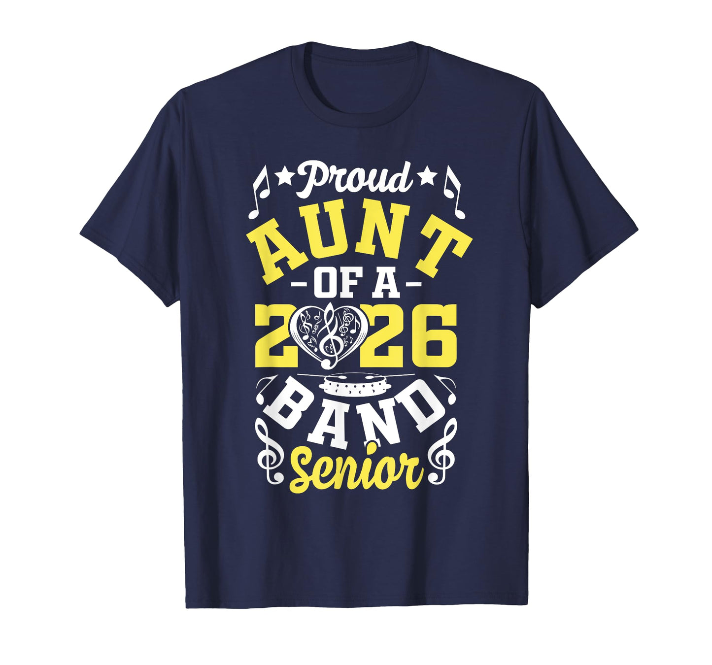 Proud Aunt of a band senior 2026 graduation T-Shirt
