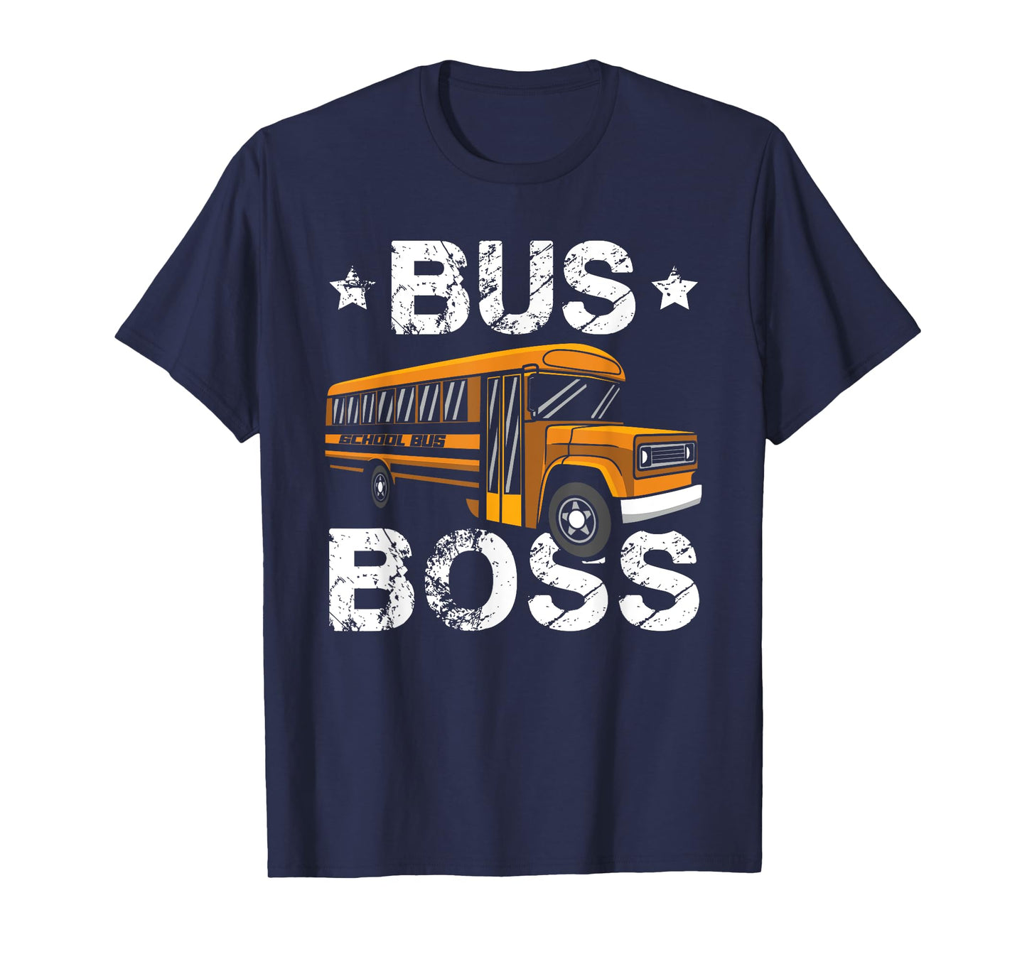 Bus Boss School Bus Driver Passenger Student Bus Driving T-Shirt