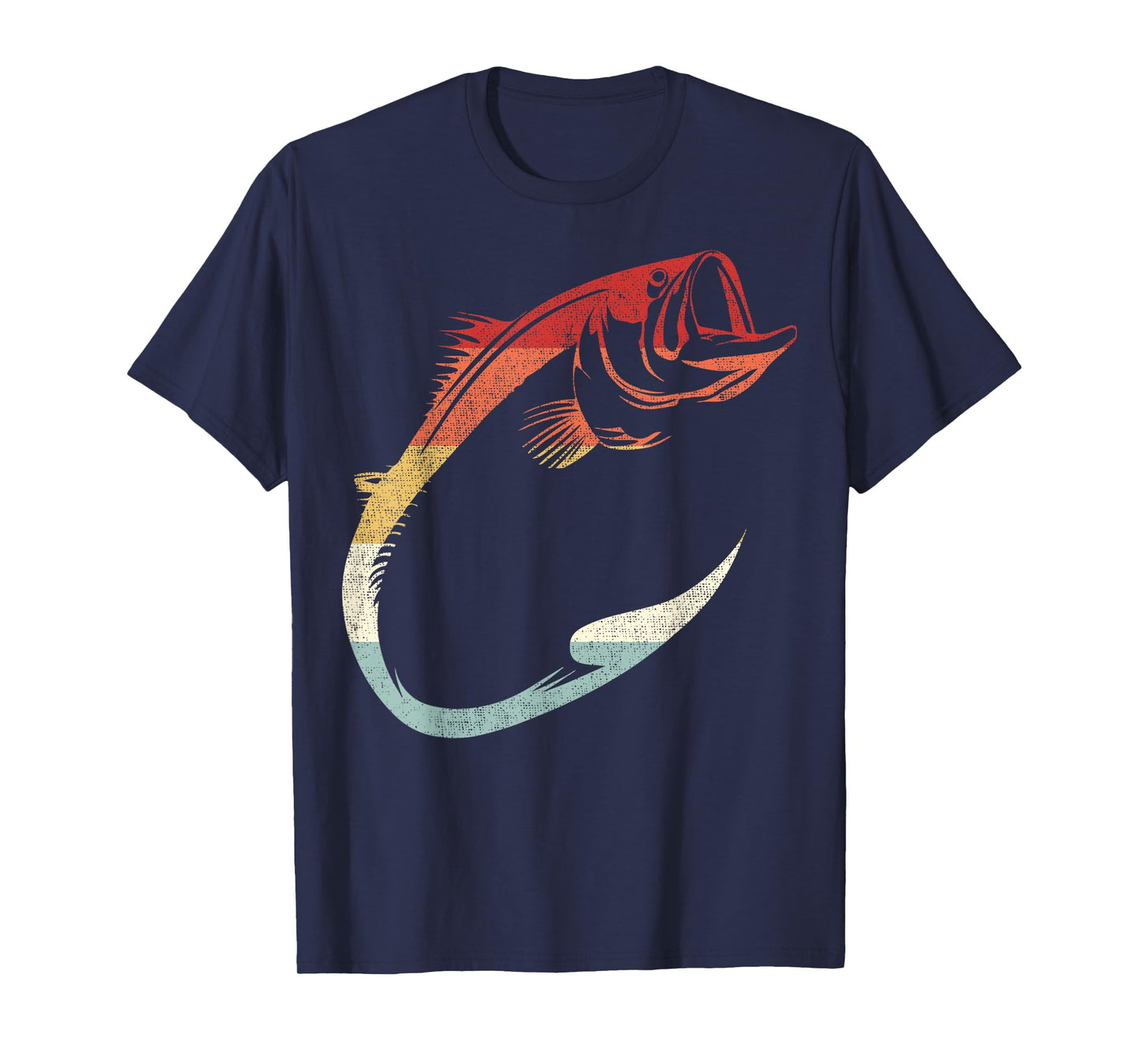 Cool Minimal Fish Hook Art for Fishing Enthusiasts T-Shirt