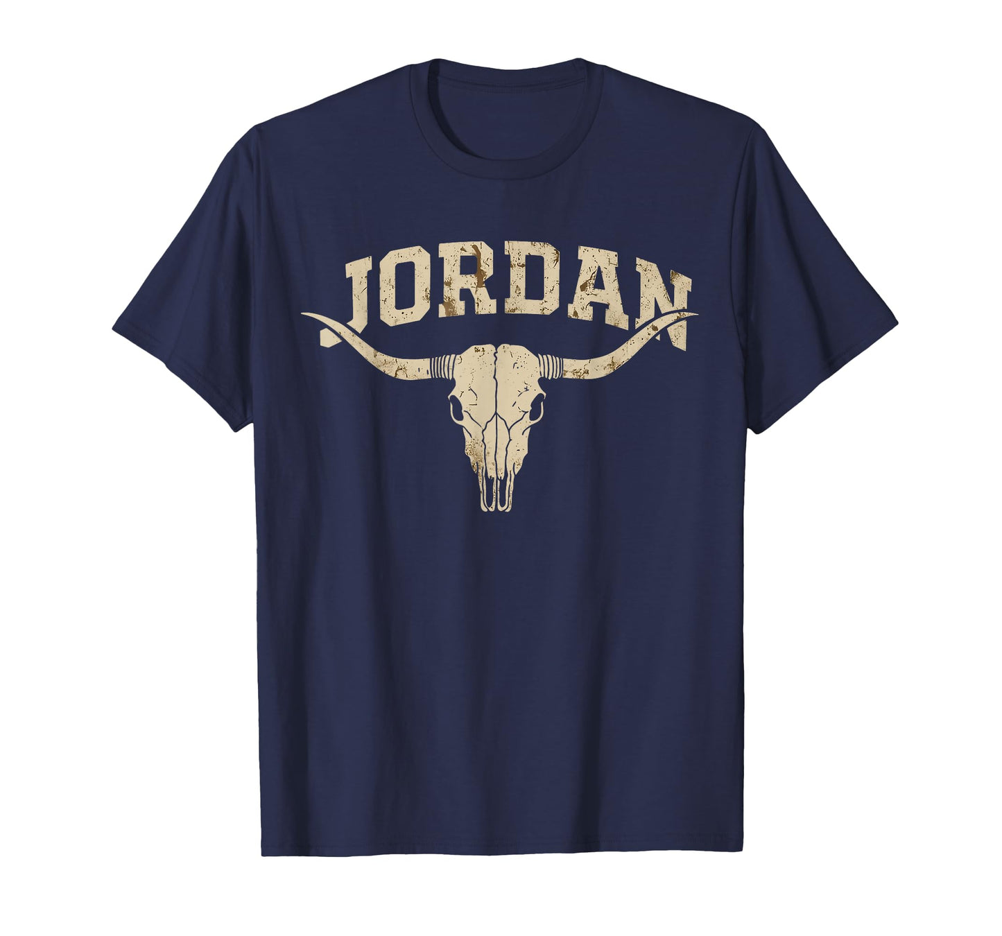 Vintage Western Jordan Name Gift for Men Women Kid Boy Girl T-Shirt