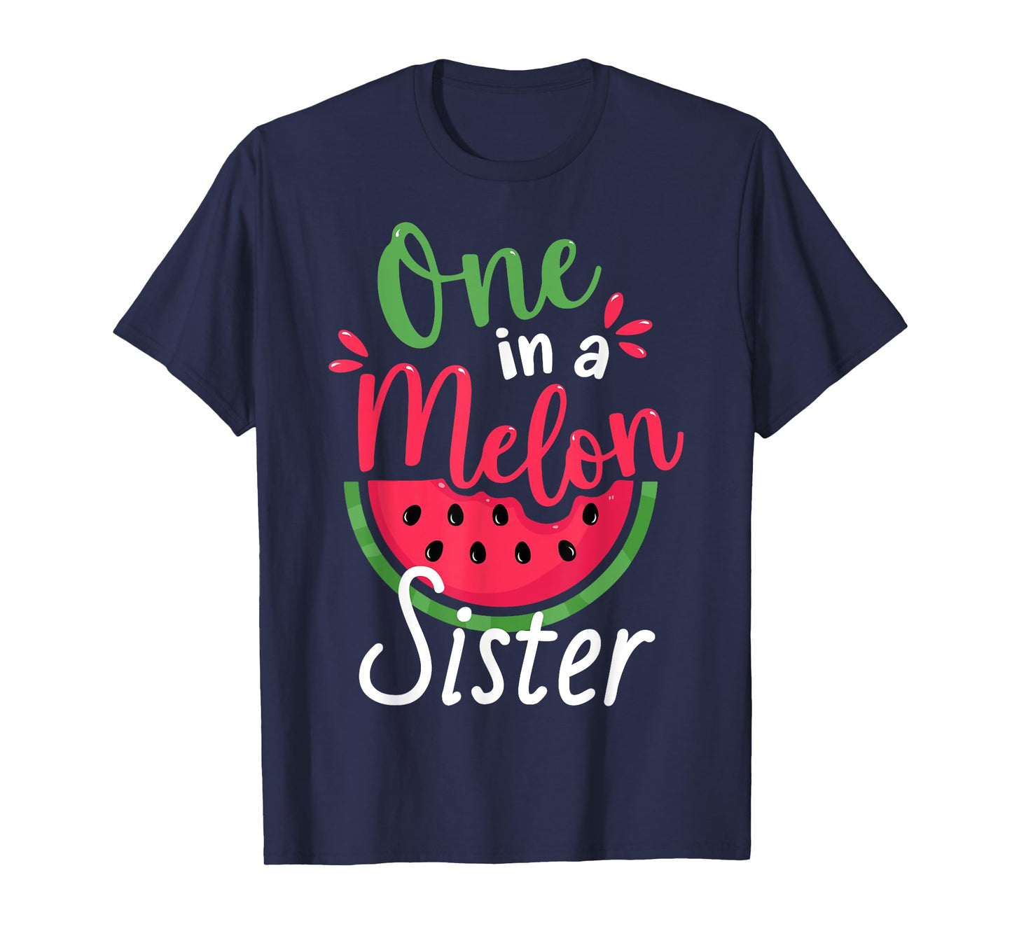 One in a Melon Sister 1st Birthday Summer Family Matching T-Shirt