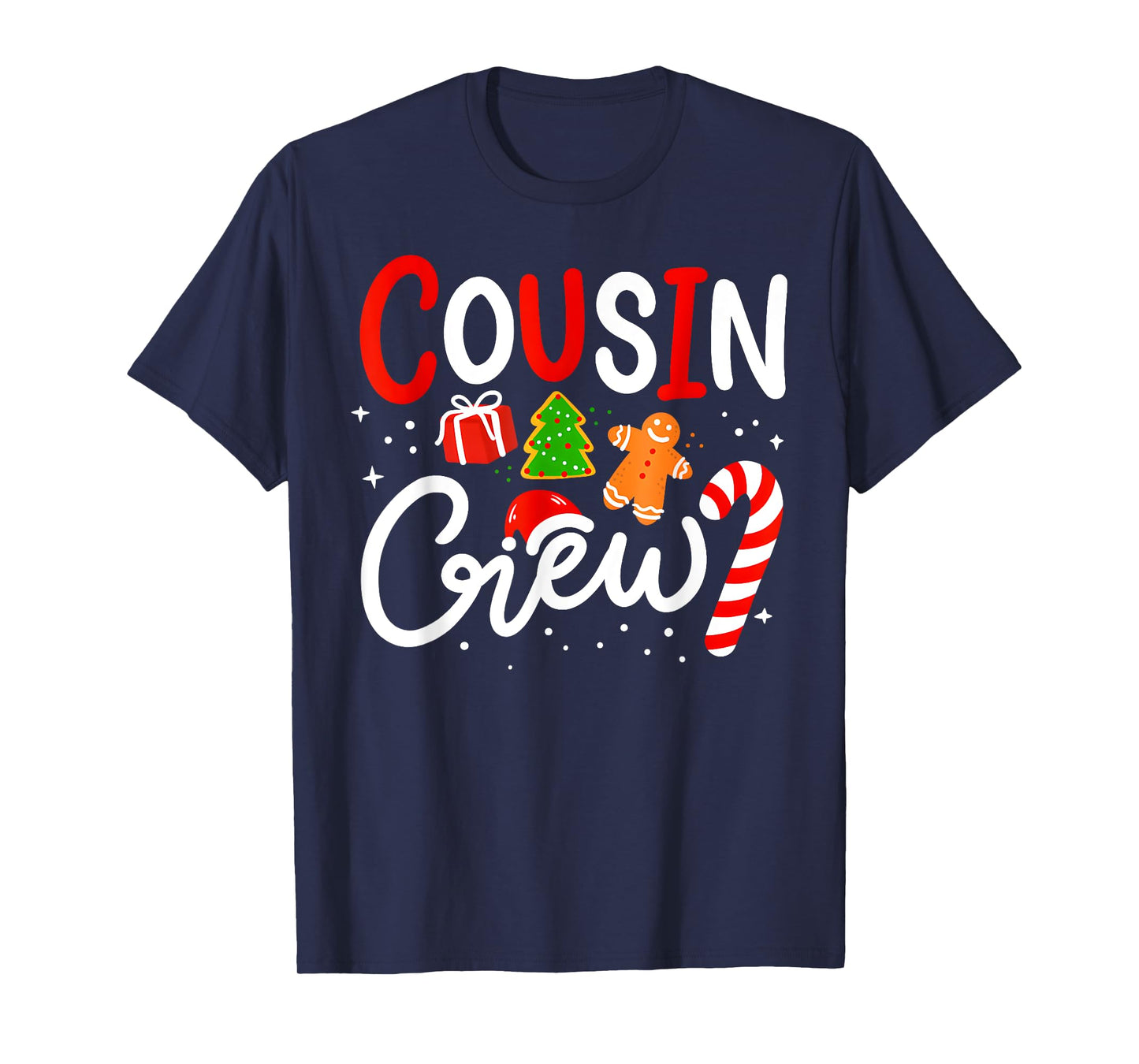 Christmas Cousin Crew Funny Santa Hat Light Kids Men Women T-Shirt
