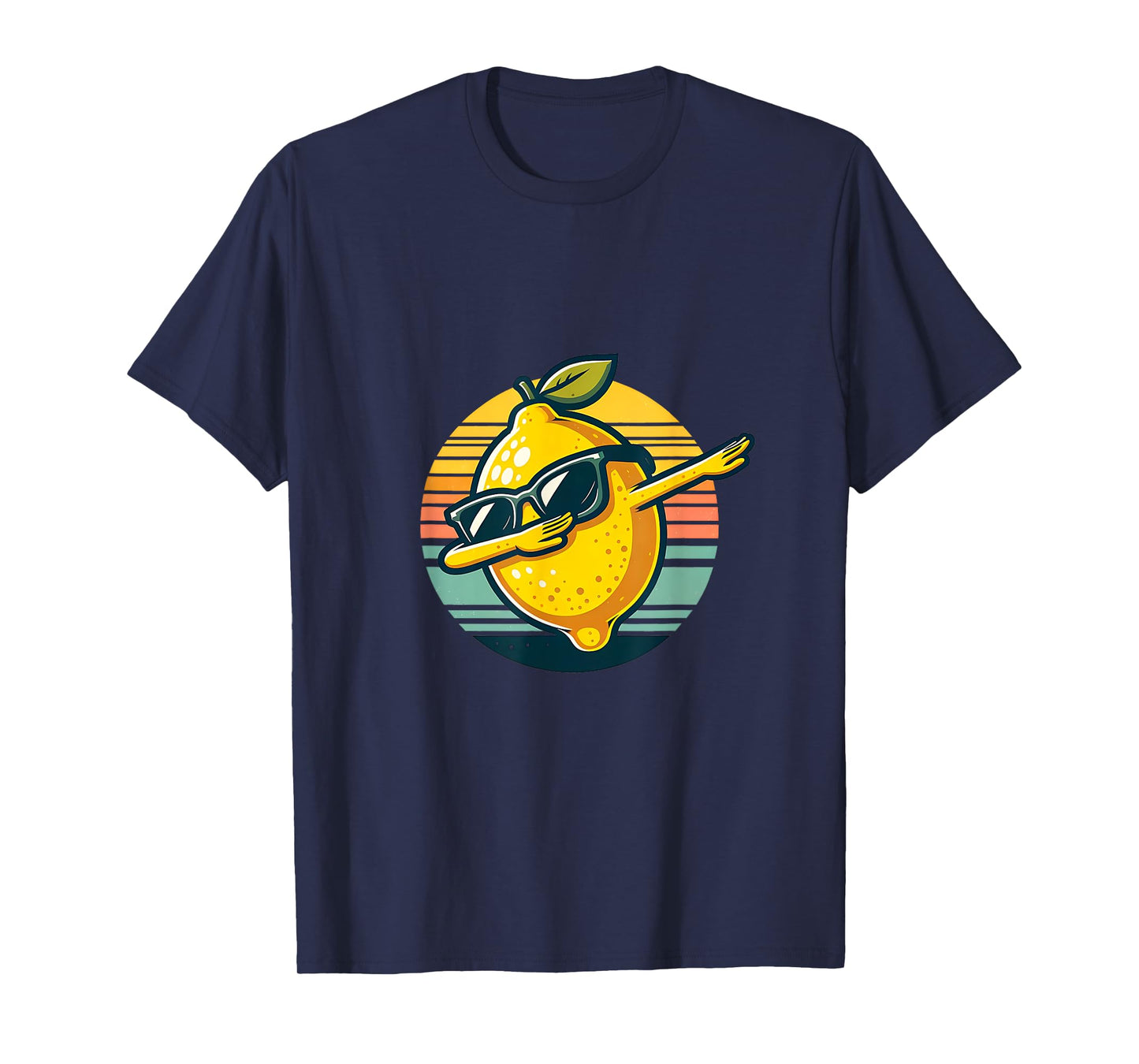 Funny Dab Lemon Dancing Dabbing Retro Fruit T-Shirt
