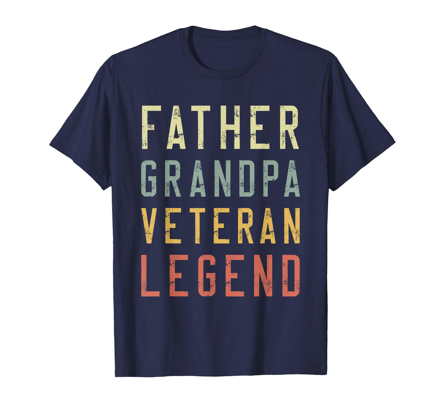 Father Grandpa Veteran Legend Family Military T-Shirt