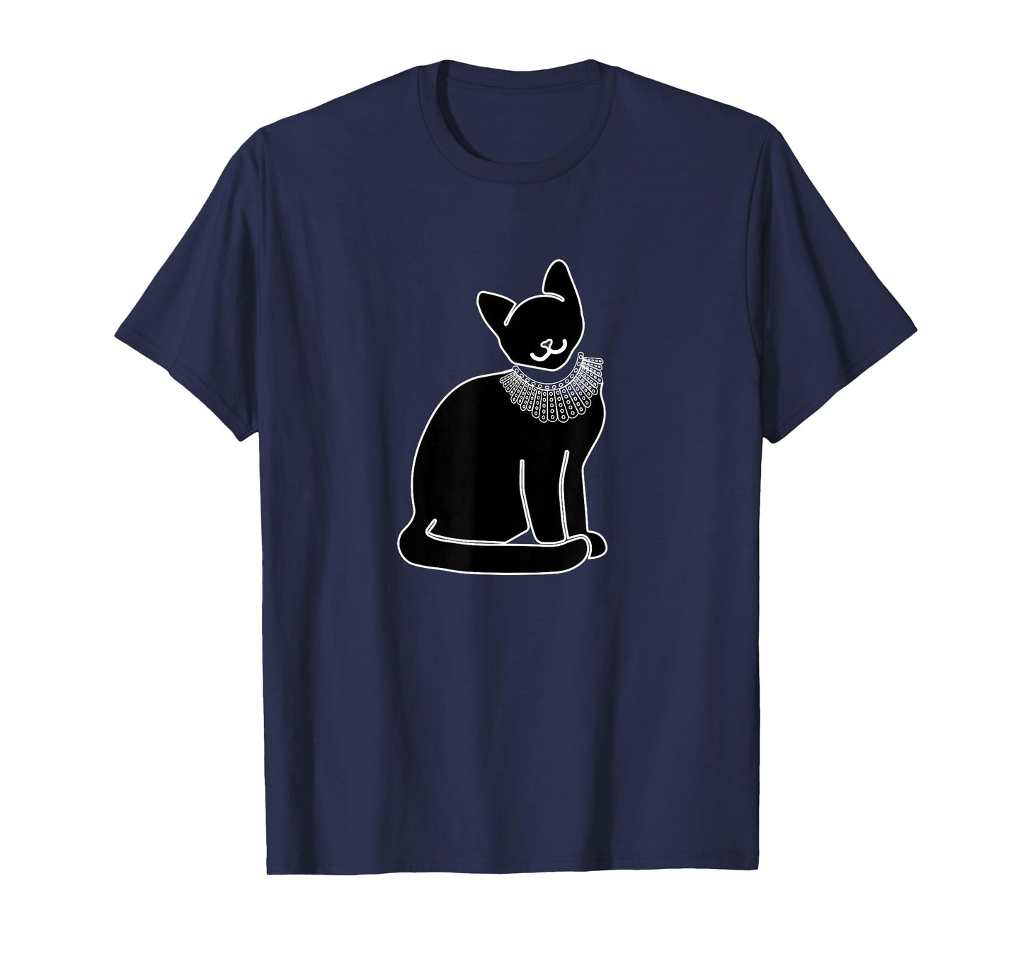 Cat with Ruth Bader Ginsburg Collar RBG T-Shirt