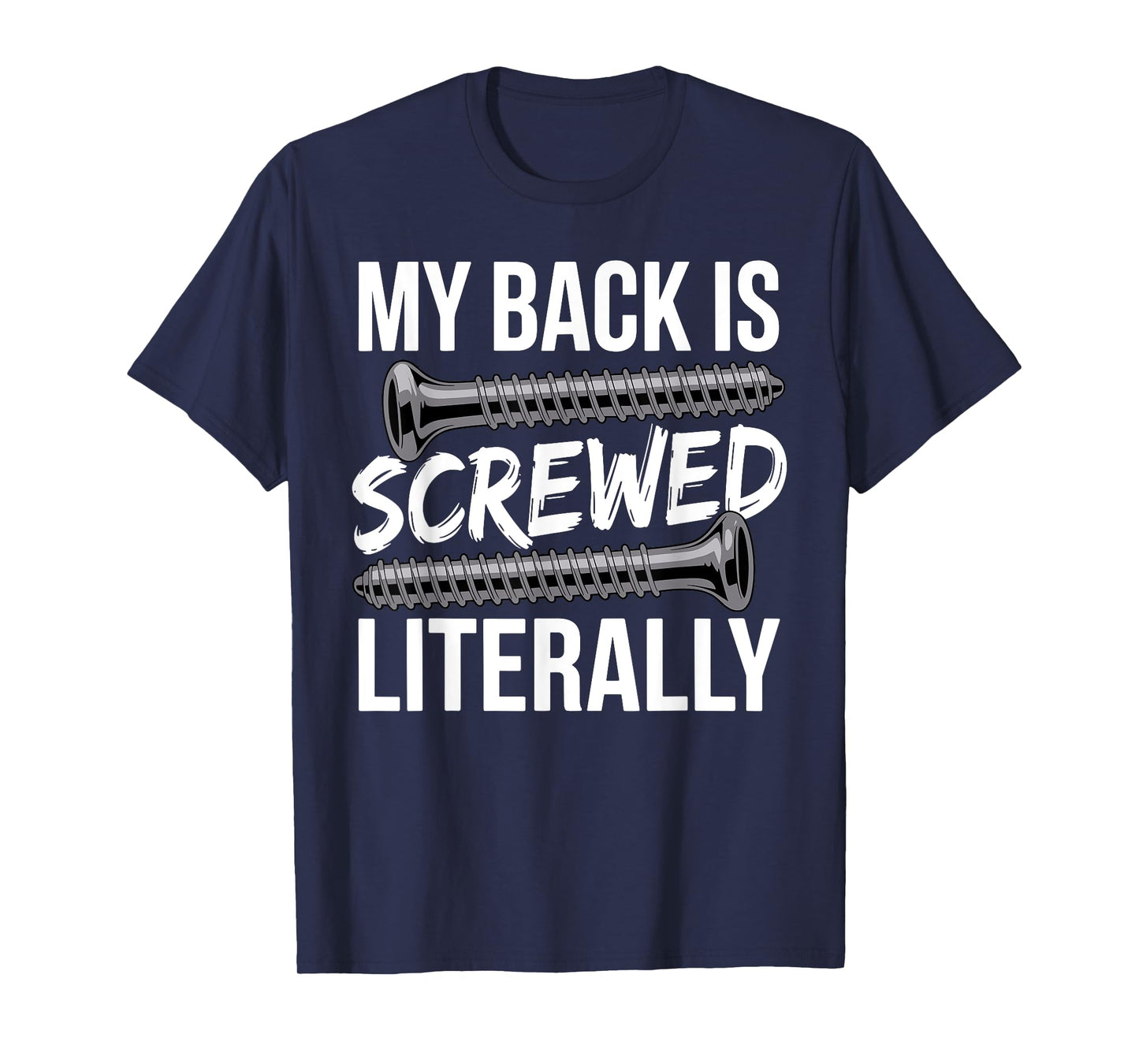 Spinal Fusion Art for Men Women Recovery Back Spinal Fusion T-Shirt