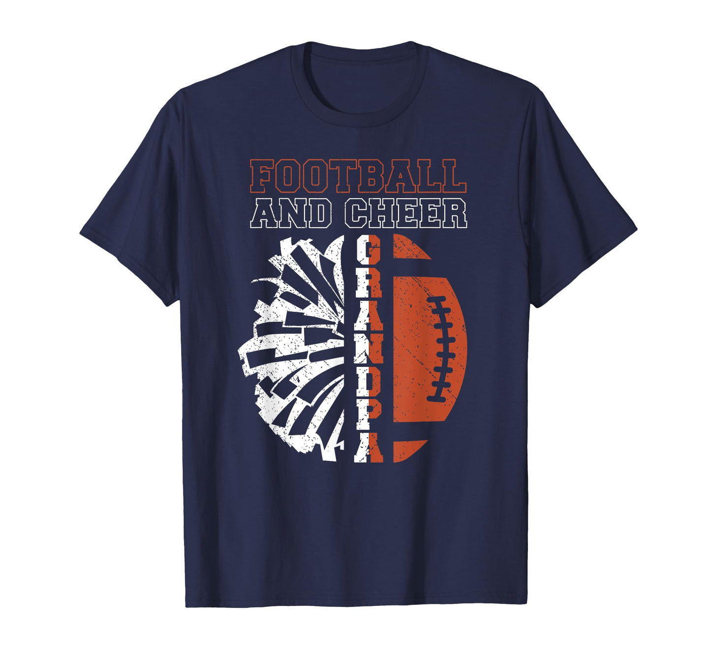 Football And Cheer Grandpa Of Cheerleader & Football Player T-Shirt