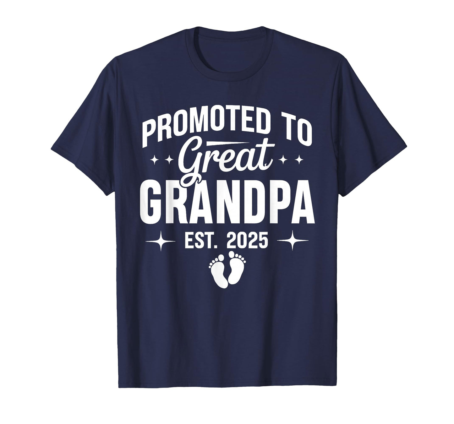Promoted To Great Grandpa Est 2025 T-Shirt