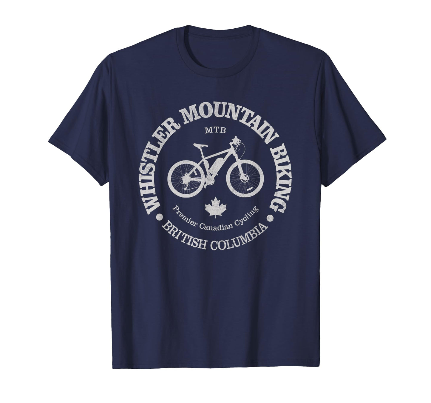 Vintage Whistler Camping Mountain Nature Cycling T-Shirt