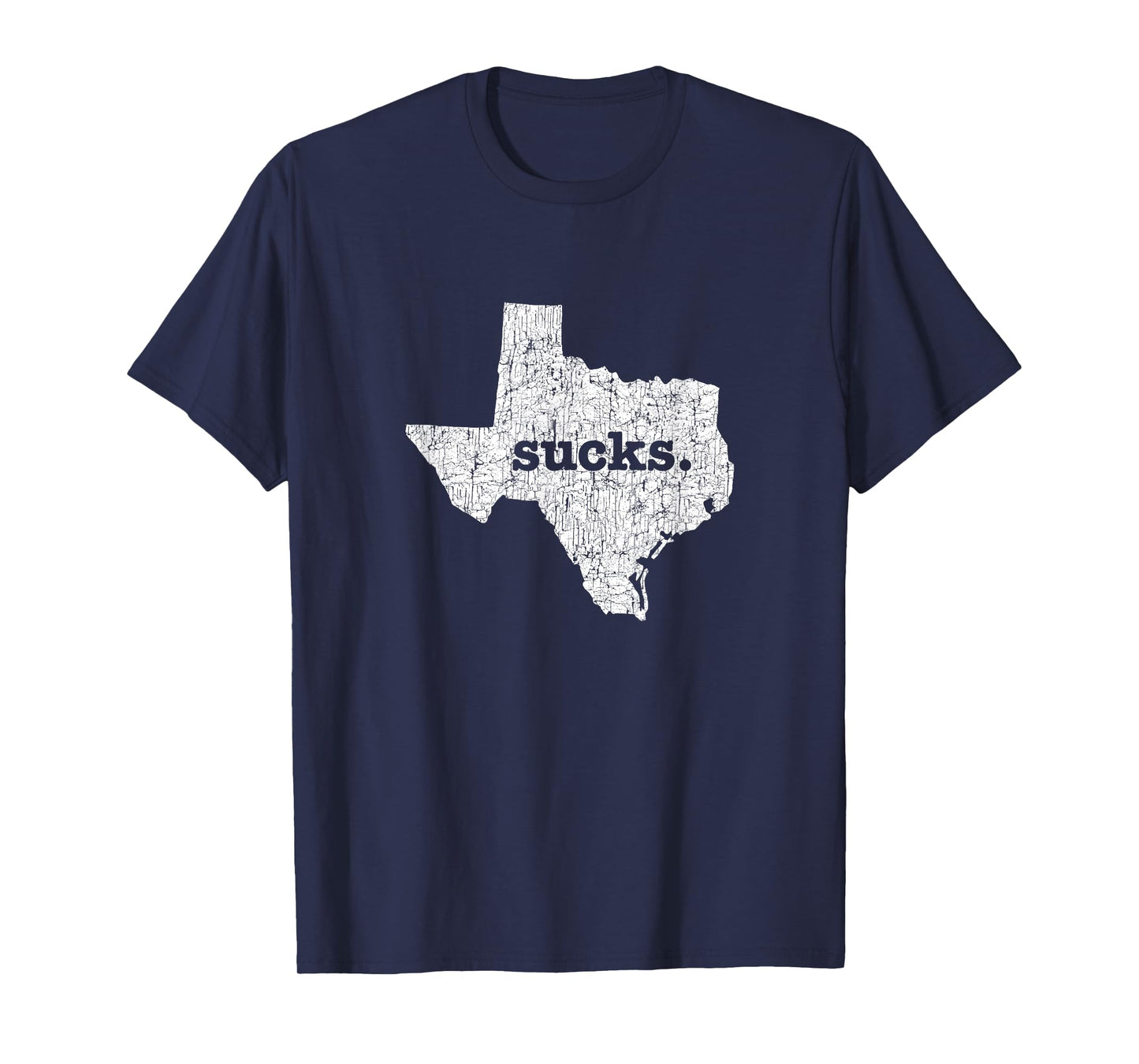 Texas Sucks Funny Retro Style Gag Gift Novelty Graphic T-Shirt
