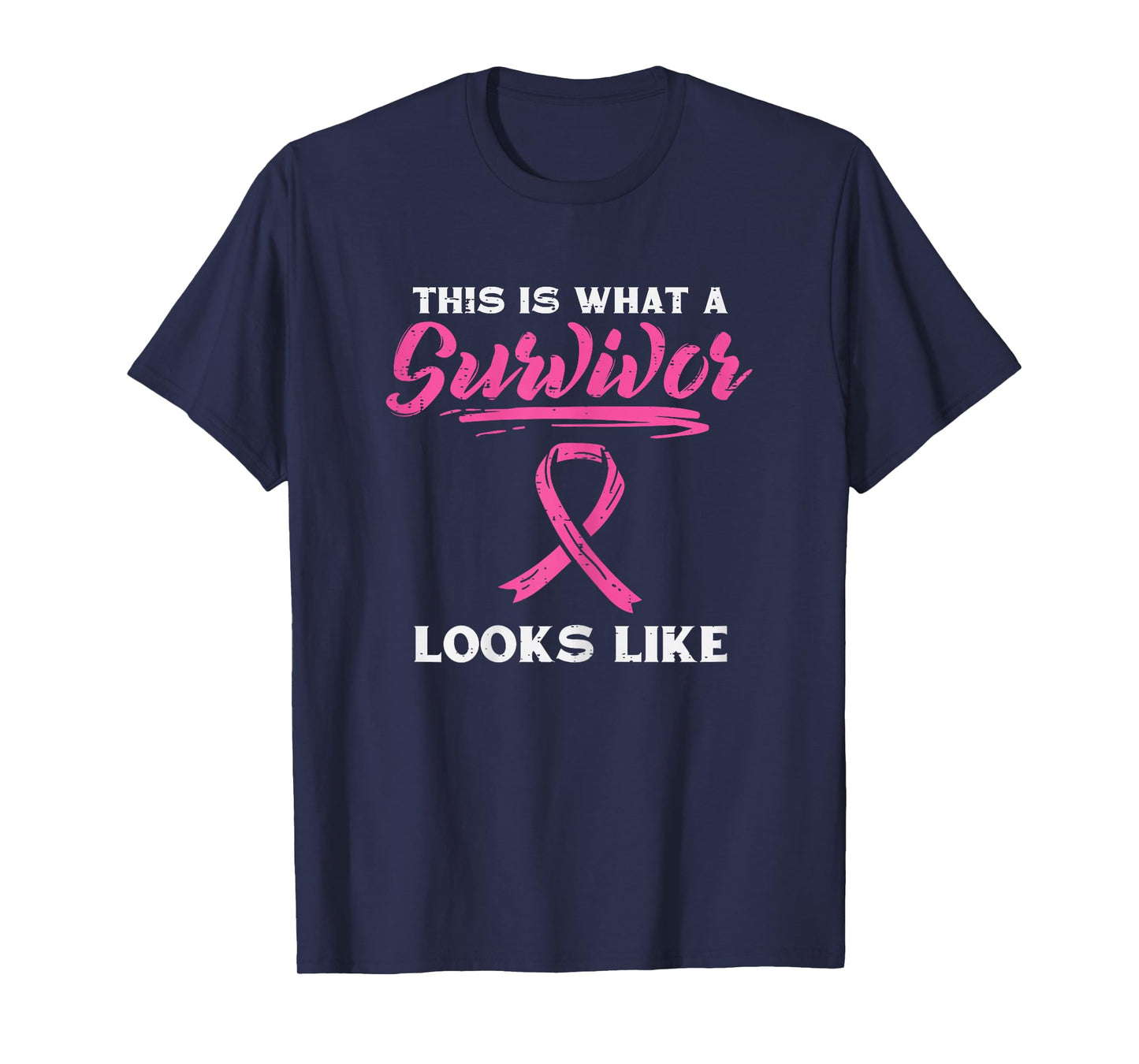 What A Survivor Looks Like Breast Cancer Awareness Women T-Shirt