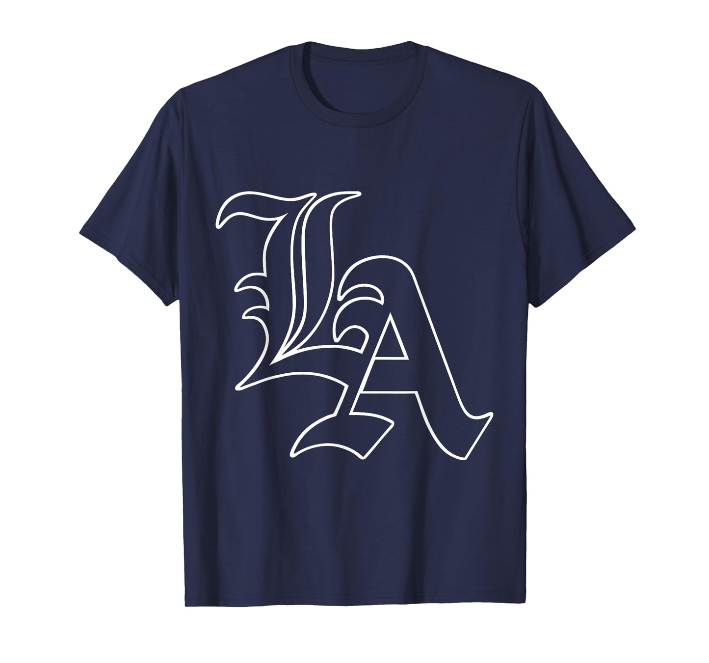 LA | Los Angeles, California | White Text, Classic, Vintage T-Shirt