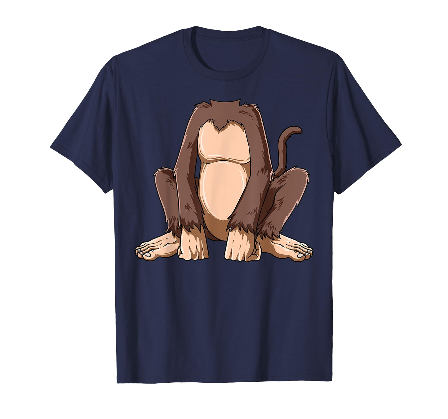 Easy Monkey Costume Monkey Body Headless Monkey Costume T-Shirt
