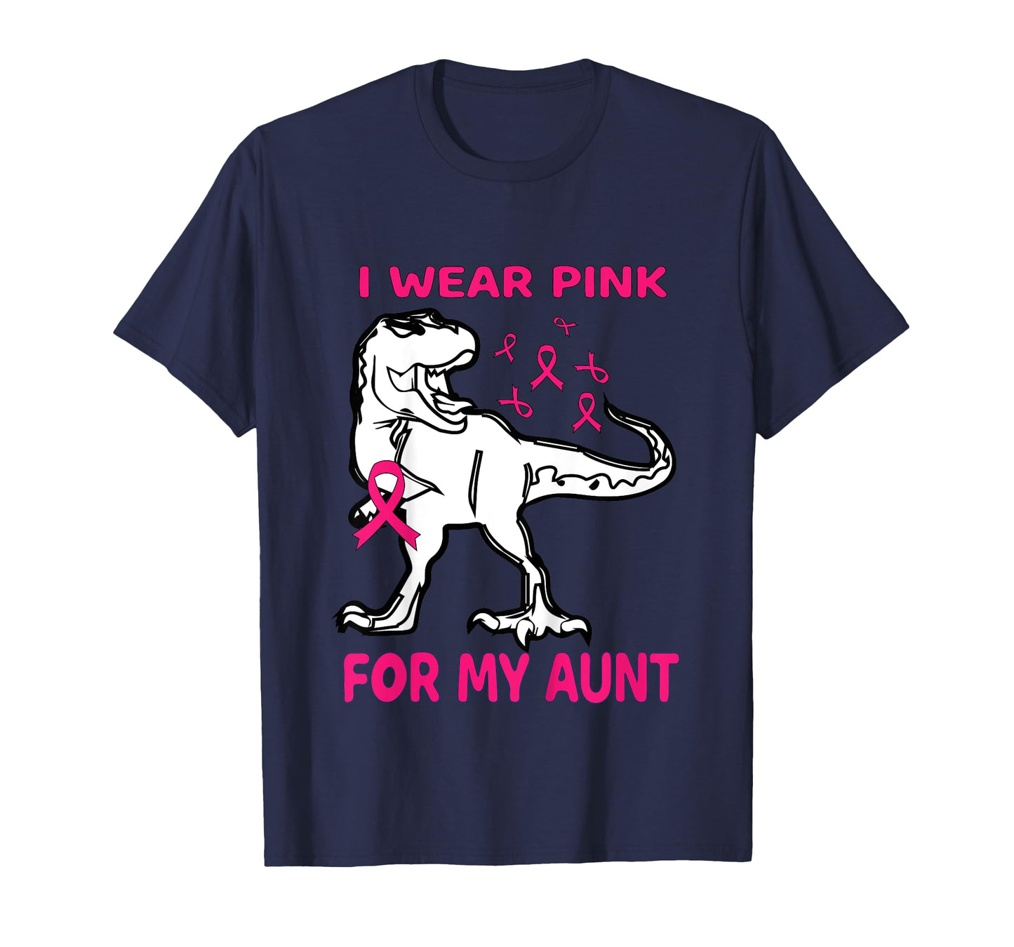 Kids I Wear Pink For My Aunt Tee Breast Cancer Awareness Toddler T-Shirt
