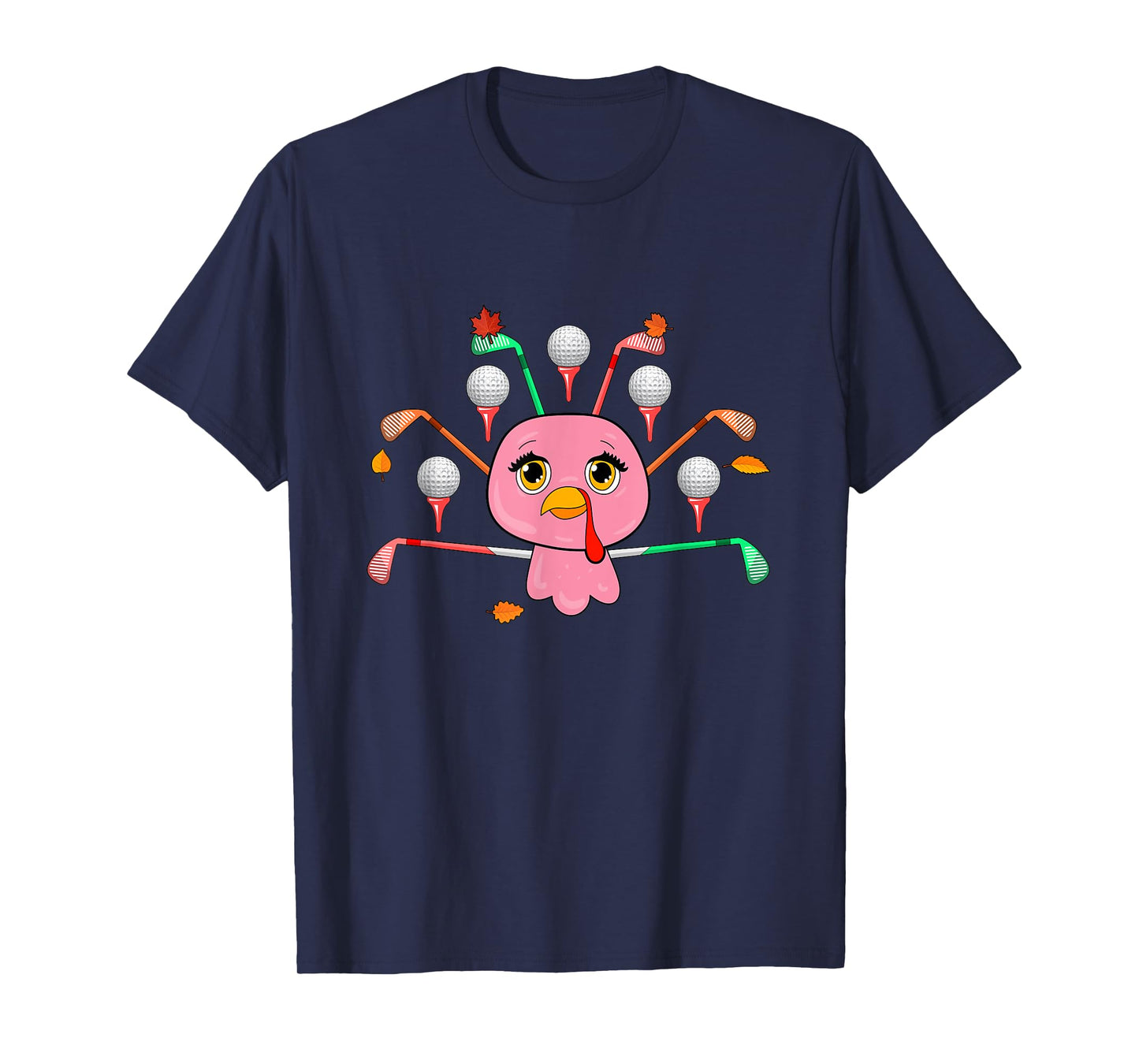 Golf Equipment As Thanksgiving Turkey Costume Player T-Shirt