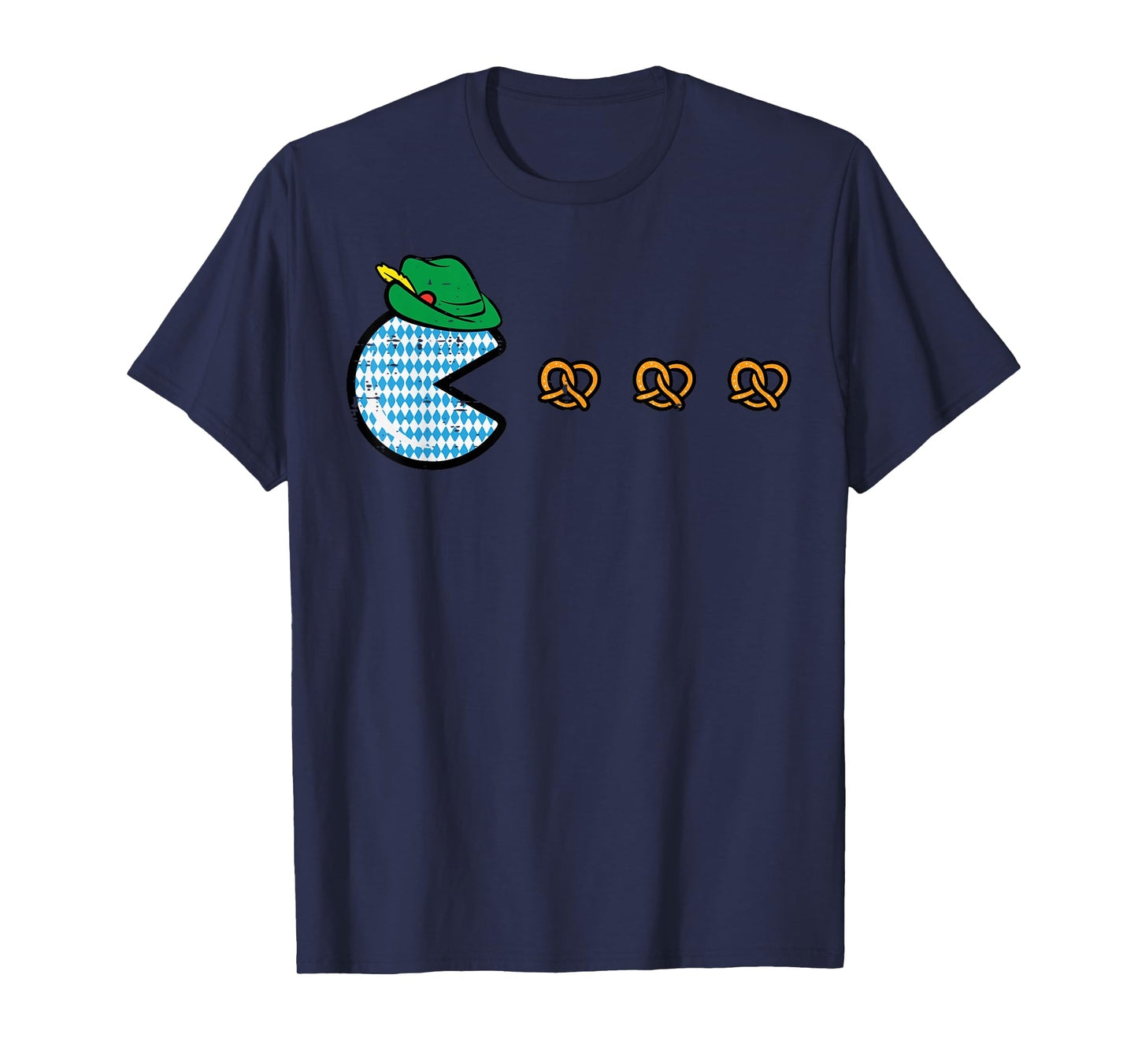 Oktoberfest Video Game Eating Pretzels Gamer Boys Kids Men T-Shirt
