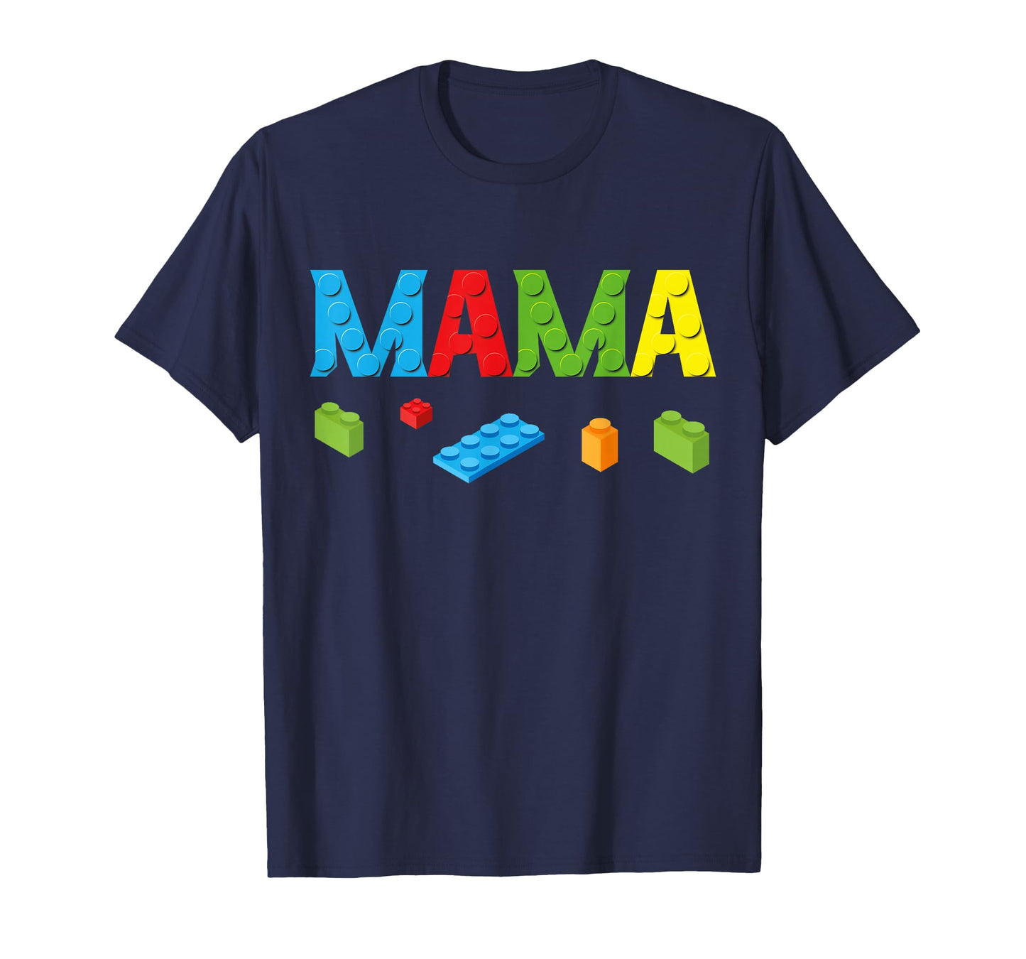 Mama Master Builder Building Bricks Blocks Family Set Womens T-Shirt