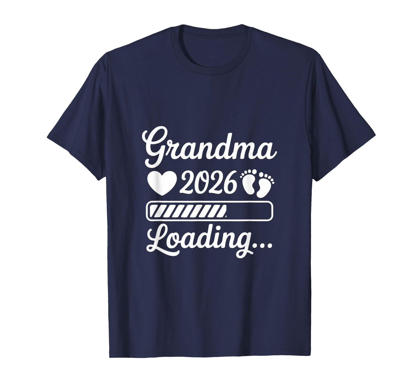 Grandma 2026 Loading Pregnancy Announcement New Grandma T-Shirt