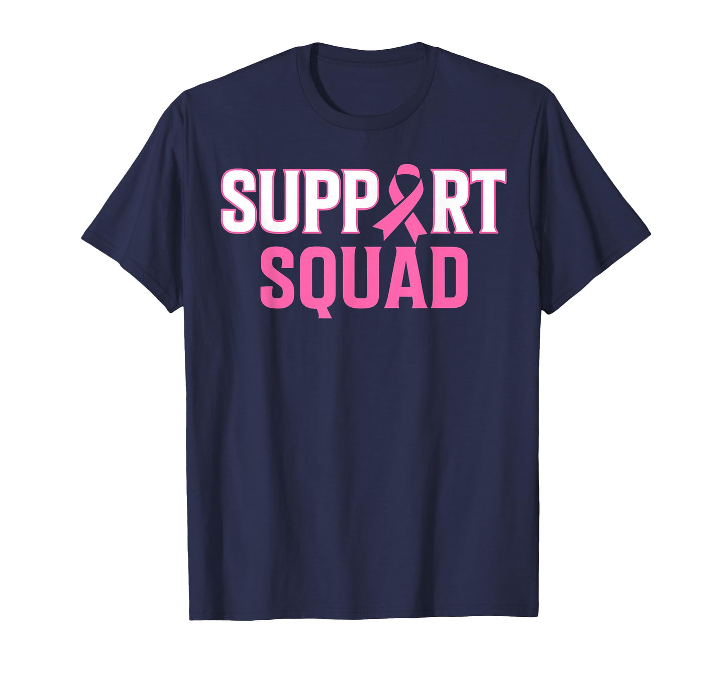 Support Squad Breast Cancer Awareness Pink T-Shirt