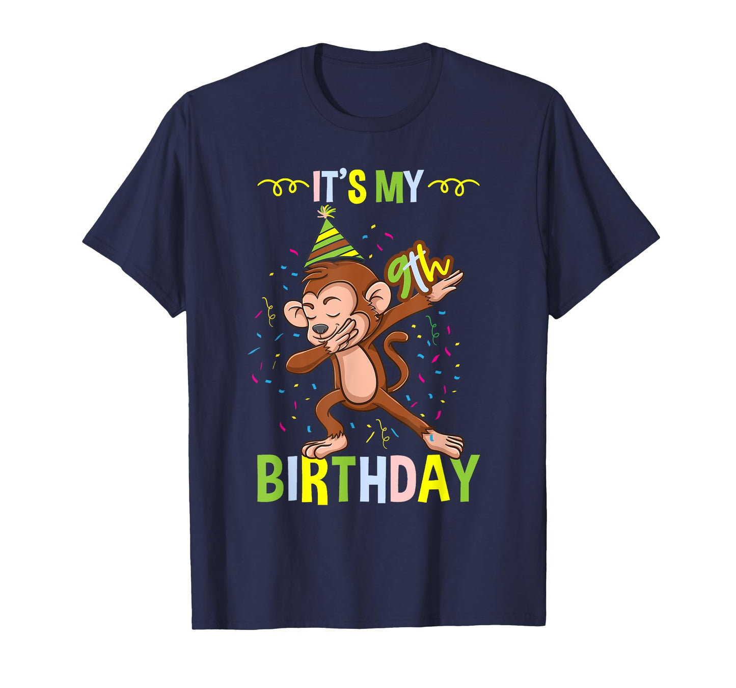 Its My 9th Birthday Monkey T-Shirt