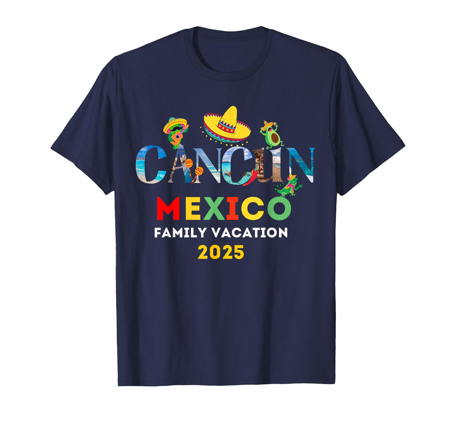 Family Vacation Cancun Mexico 2025 T-Shirt