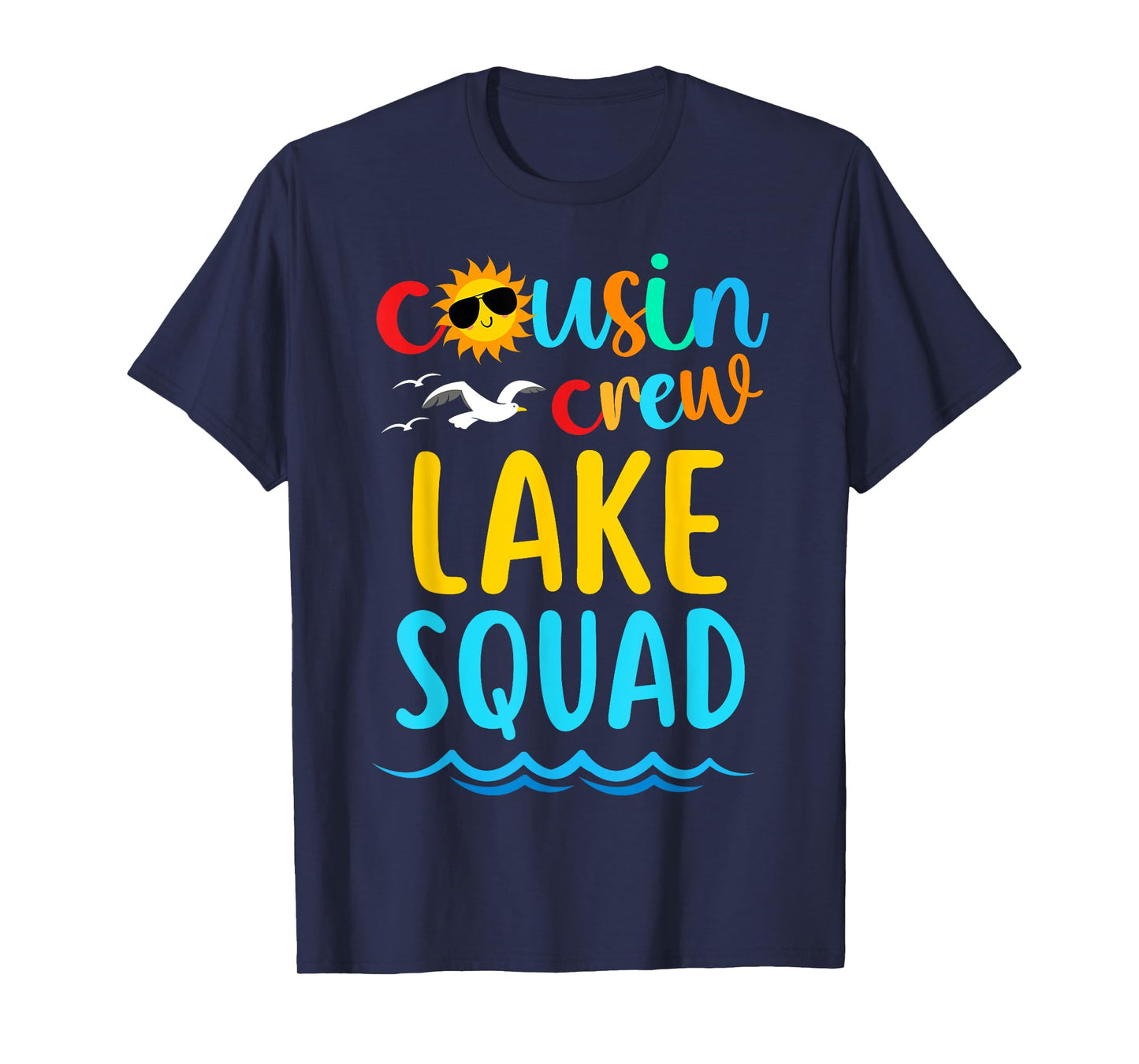 Cousin Crew Lake Squad 2024 Summer Vacation Family Matching T-Shirt