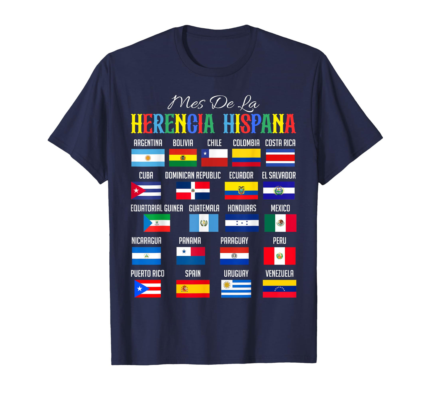 Mes De La Herencia Hispana National Hispanic Heritage Month T-Shirt