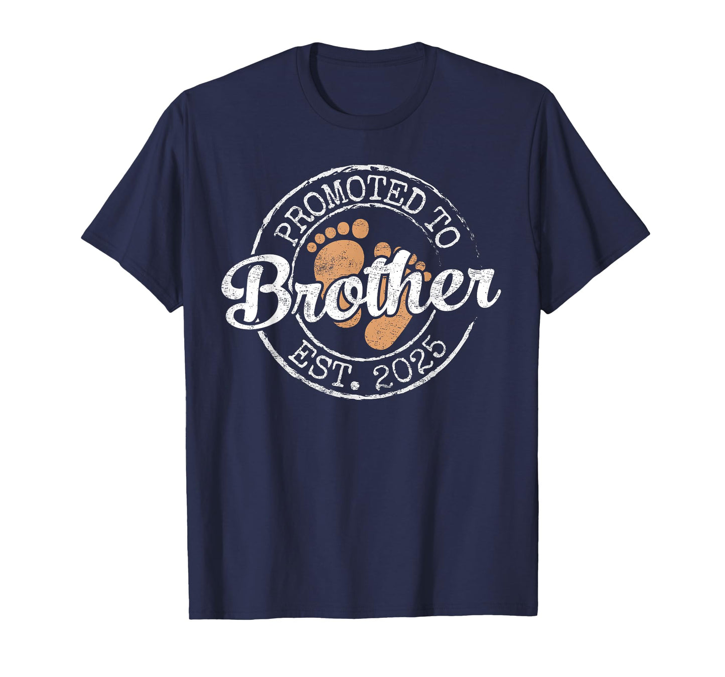 Parents To Be Gifts First Time 2025 Store Promoted To Brother Est 2025 Soon Brother To Be Gift T-Shirt - Black, Unisex, Short Sleeve, Classic Fit, Crew Neck, Small