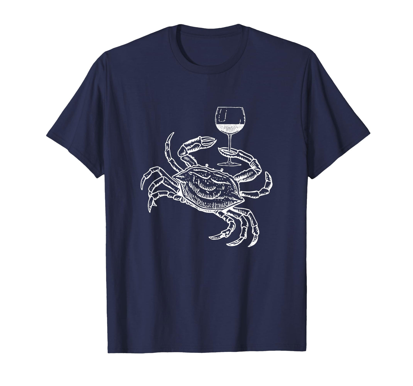 Wine Crab Ocean Lovers Shirt Funny Drinking Vacation Tee T-Shirt