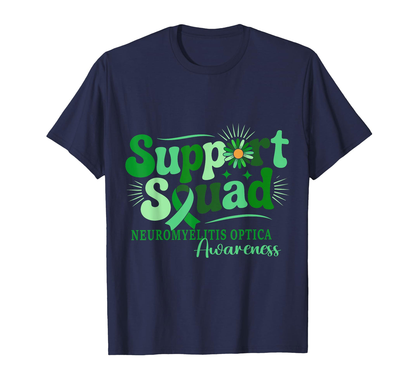 Support Squad Neuromyelitis Optica Awareness Ribbon T-Shirt