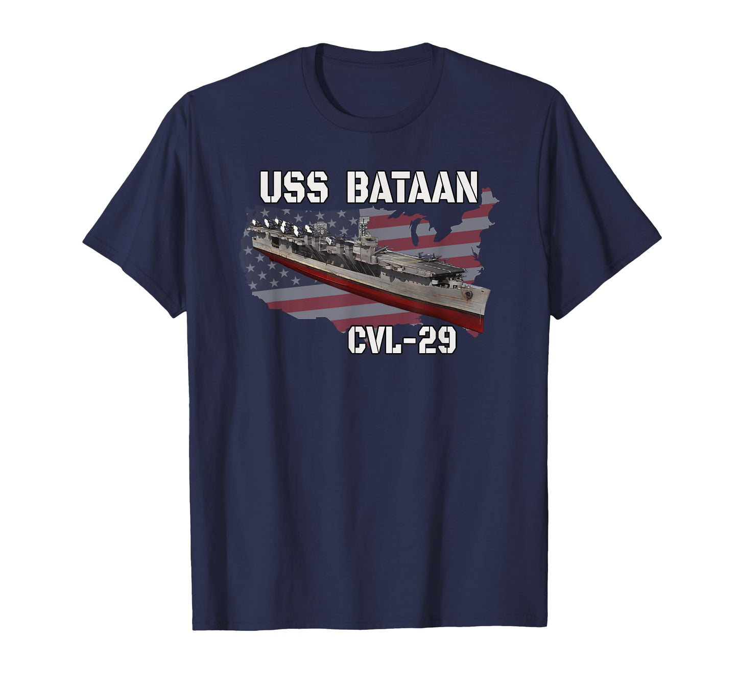 USS Bataan CVL-29 Aircraft Carrier Veterans Day Grandpa T-Shirt