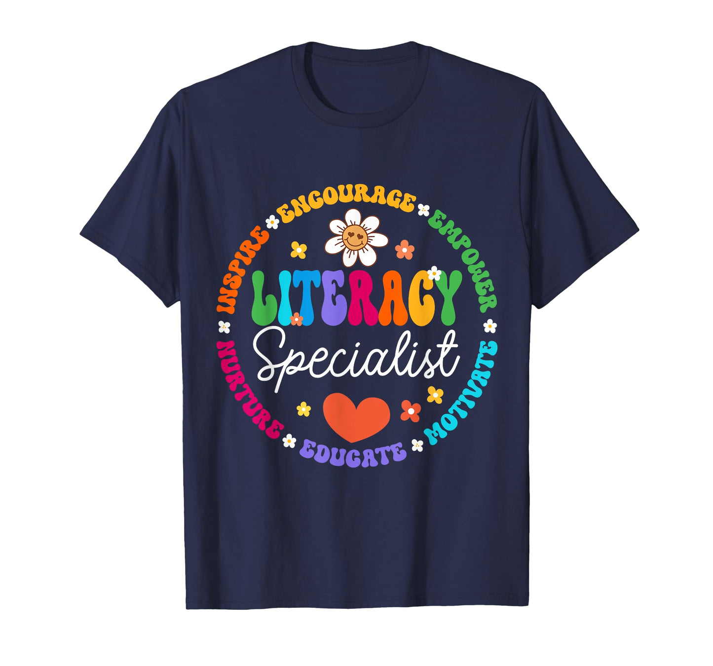 Groovy Literacy Specialist Appreciation Week Back to School T-Shirt