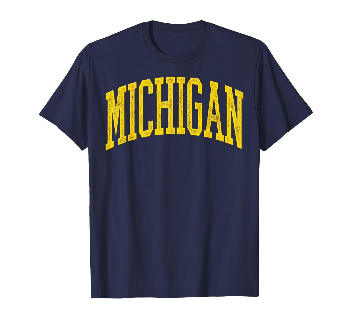 Michigan MI Vintage Athletic Varsity Sports Design Men Women T-Shirt