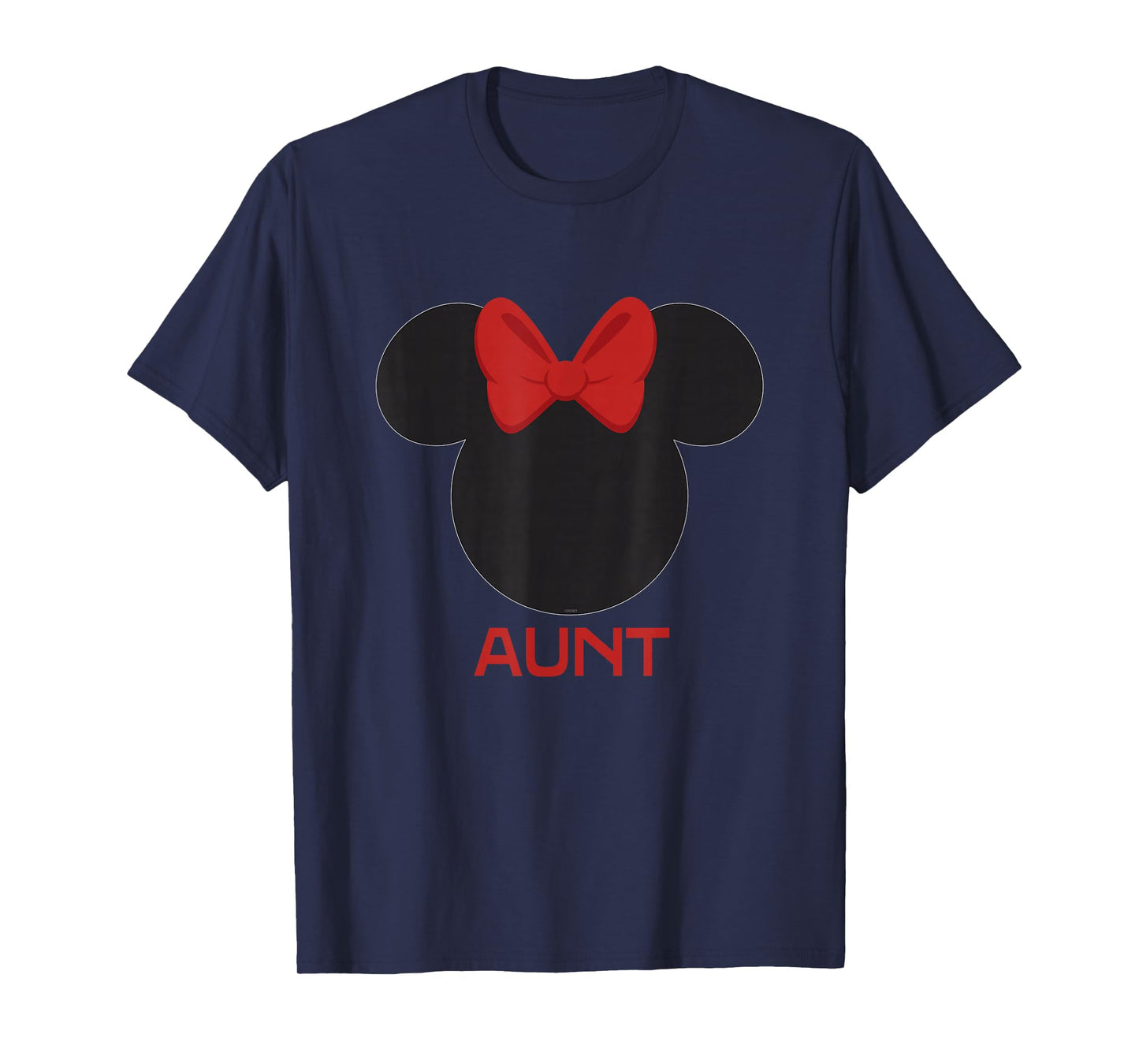 Disney Minnie Mouse Aunt Family Red Bow Family Mother’s Day T-Shirt
