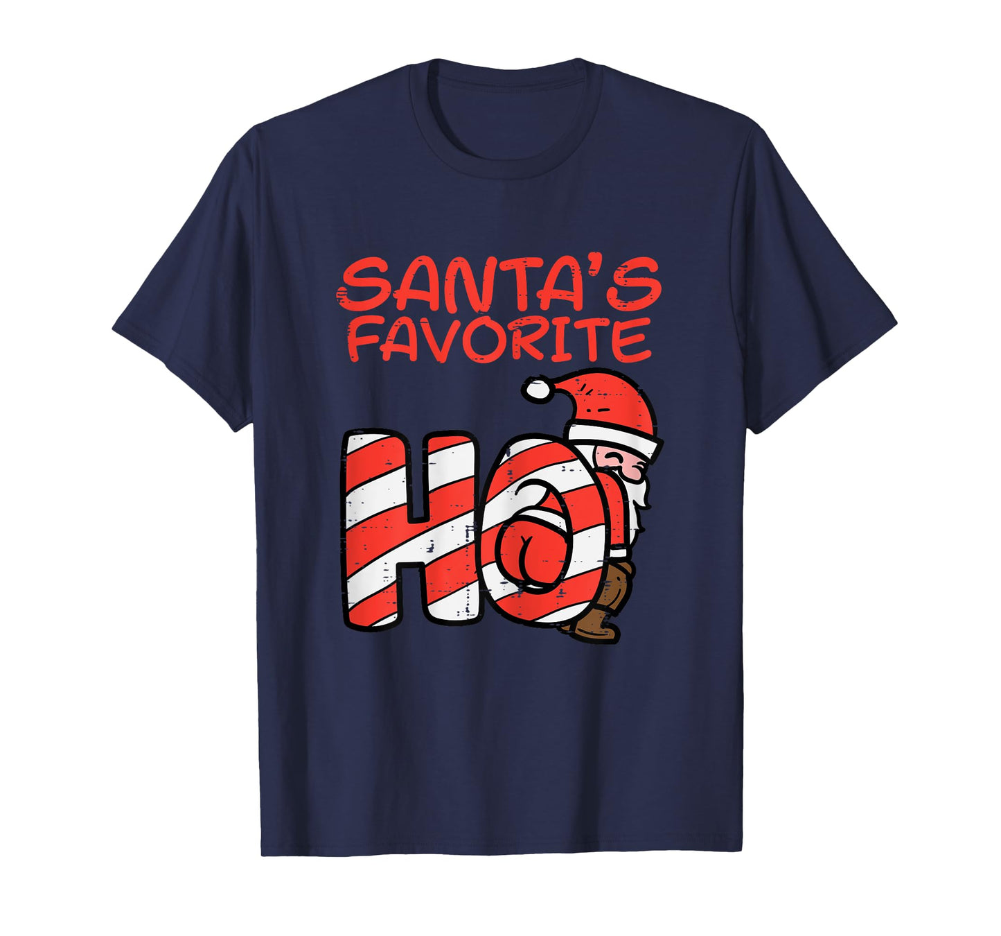 Santas Favorite Funny Naughty Adult Christmas Xmas Women T-Shirt