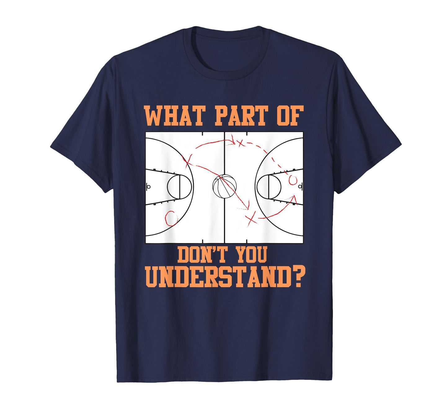 Funny Basketball Coach Design Men Women Ball Game Trainers T-Shirt