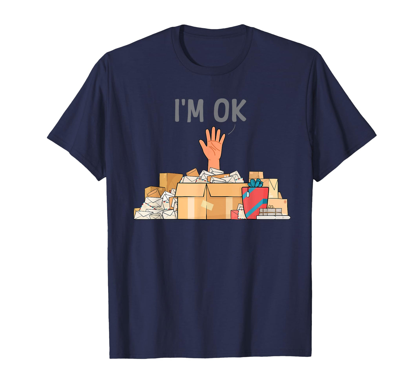 Postal Worker Art for Men Women Postman Post Office Mailman T-Shirt