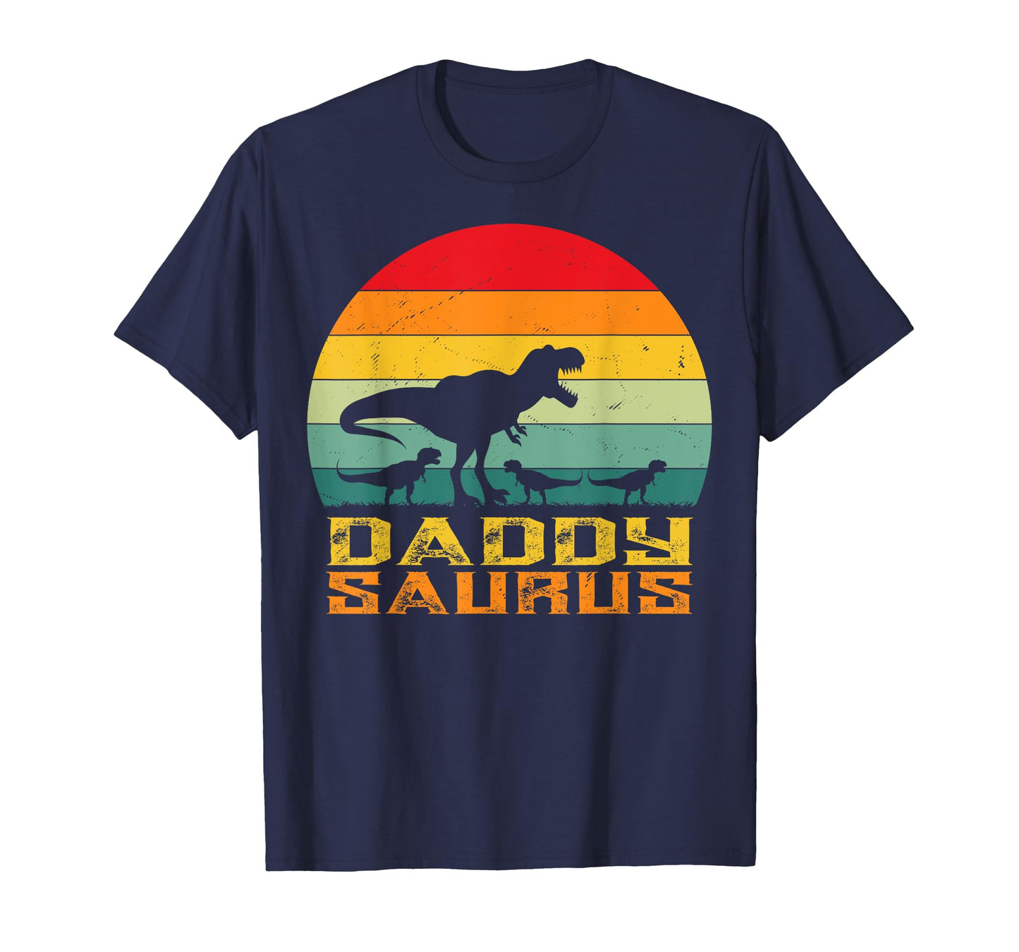 Daddy Saurus T Rex Dinosaur Fathers Day Family Matching dad T-Shirt