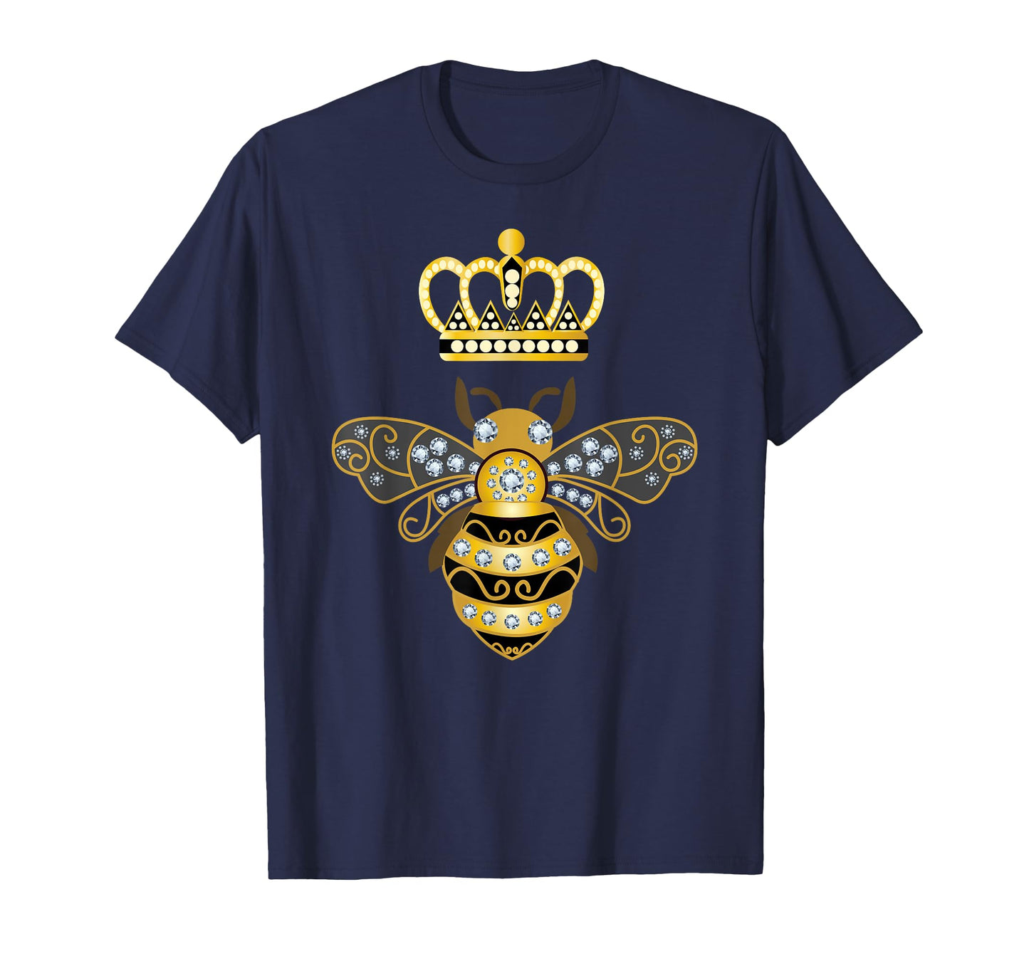 Queen Bee Crown Women Men Girls Honey Hive Beekeeping Bee T-Shirt