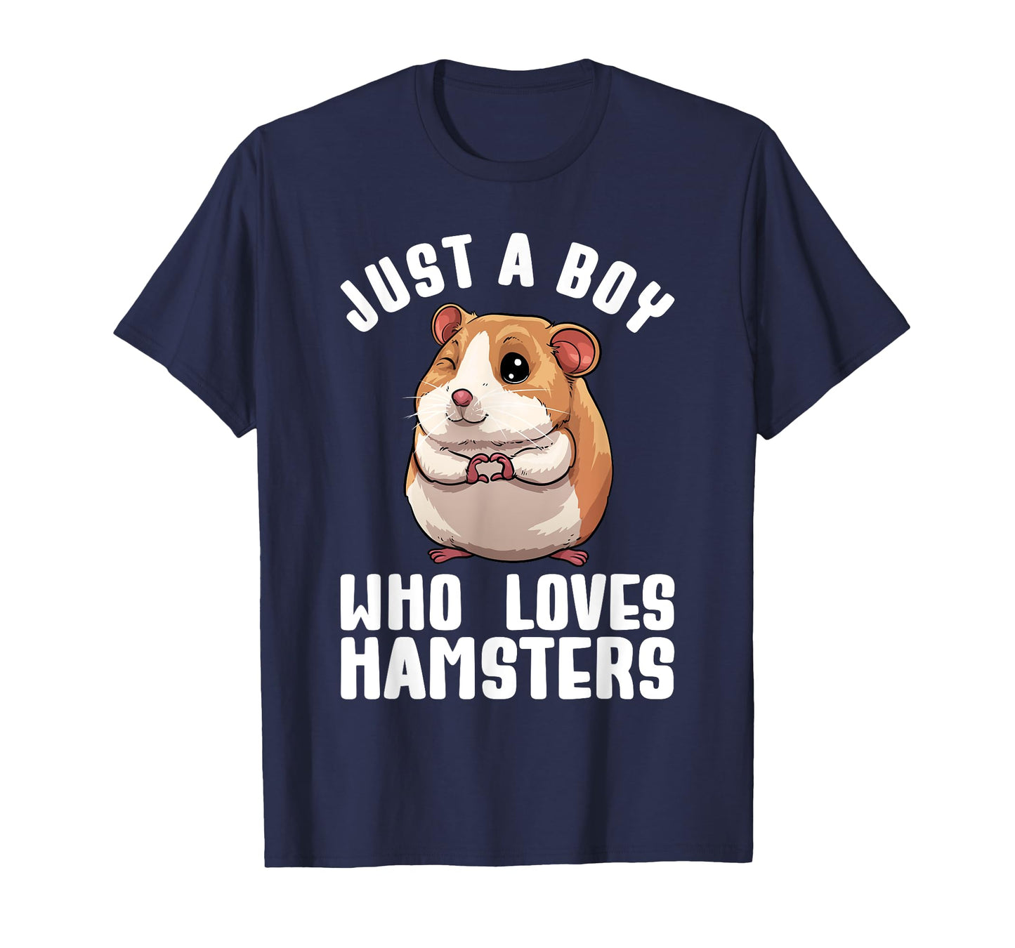 Cute Hamster Art For Boys Men Kids Rodent Hamster Lover T-Shirt