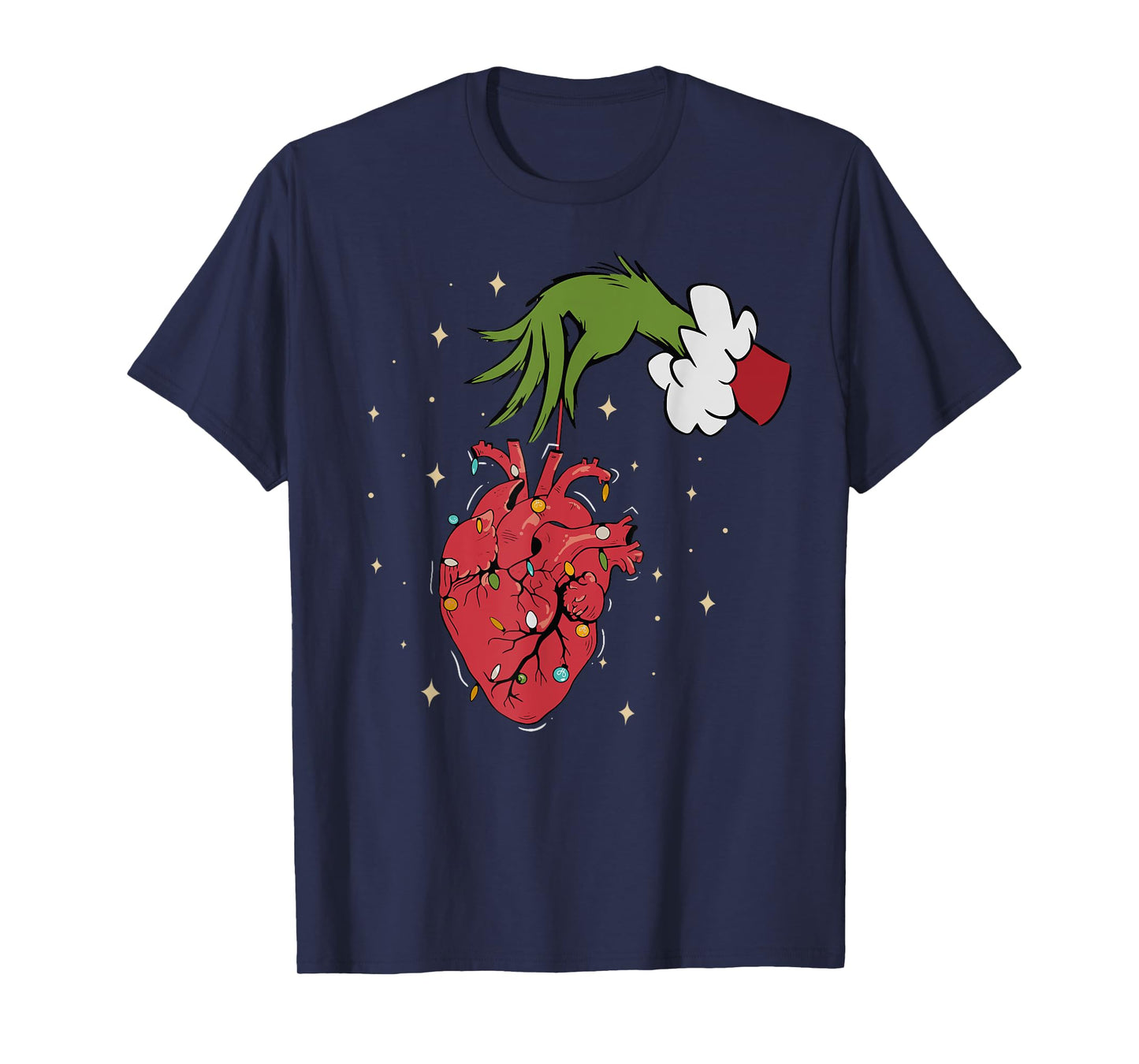 Cardiology Anatomy Hear Christmas Nurse Xmas Pajamas Holiday T-Shirt