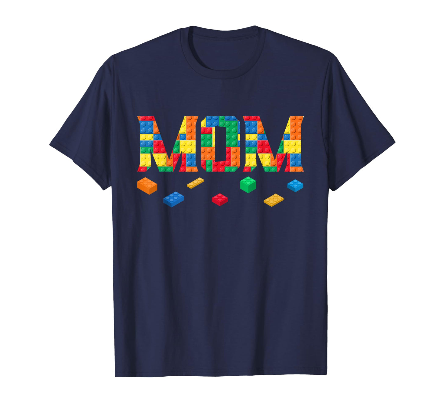Master Builder Mom Birthday Boy Building Bricks Blocks Party T-Shirt