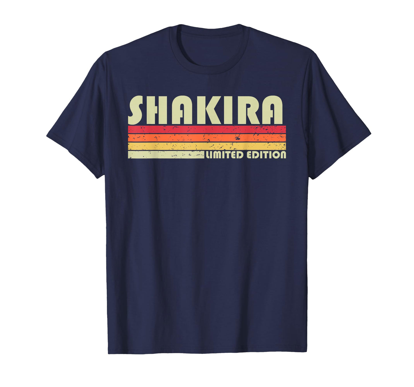 SHAKIRA Name Personalized Retro Vintage 80s 90s Birthday T-Shirt