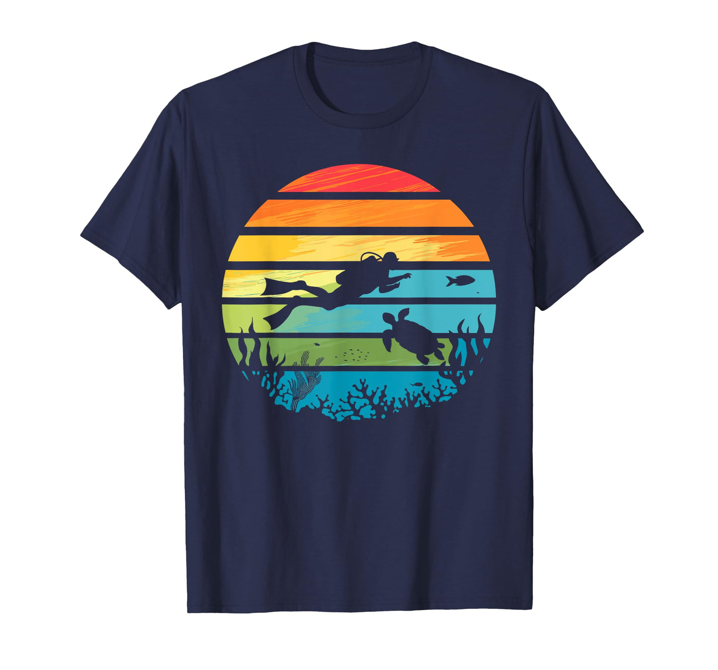 Funny Scuba Diving Art for Men Women Scuba Dive Scuba Diver T-Shirt