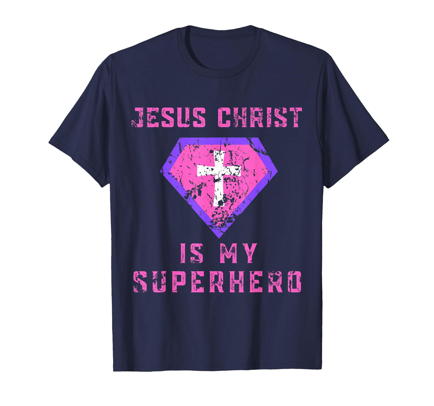 Jesus Christ Is My Superhero Jesus Kids Toddler Girls 5T 4T T-Shirt