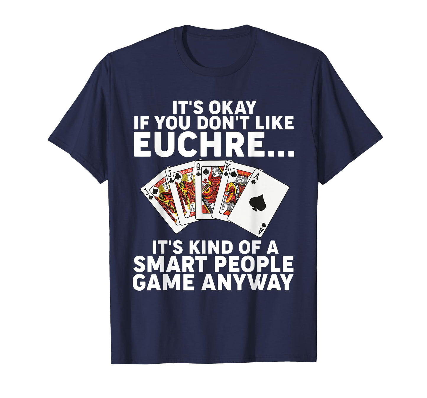Funny Euchre Art For Men Women Euchre Partner Euchre Player T-Shirt