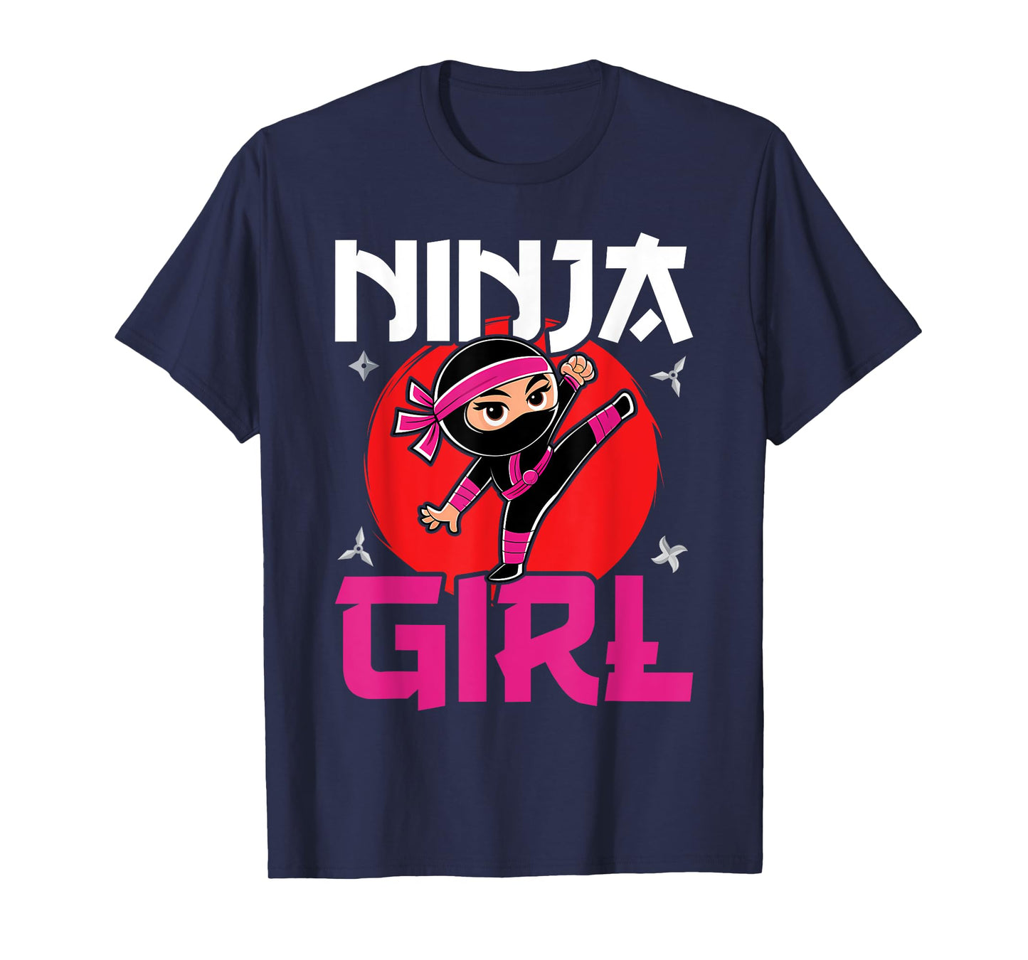 Cute Ninja Fighter Costume Ninja Girl T-Shirt
