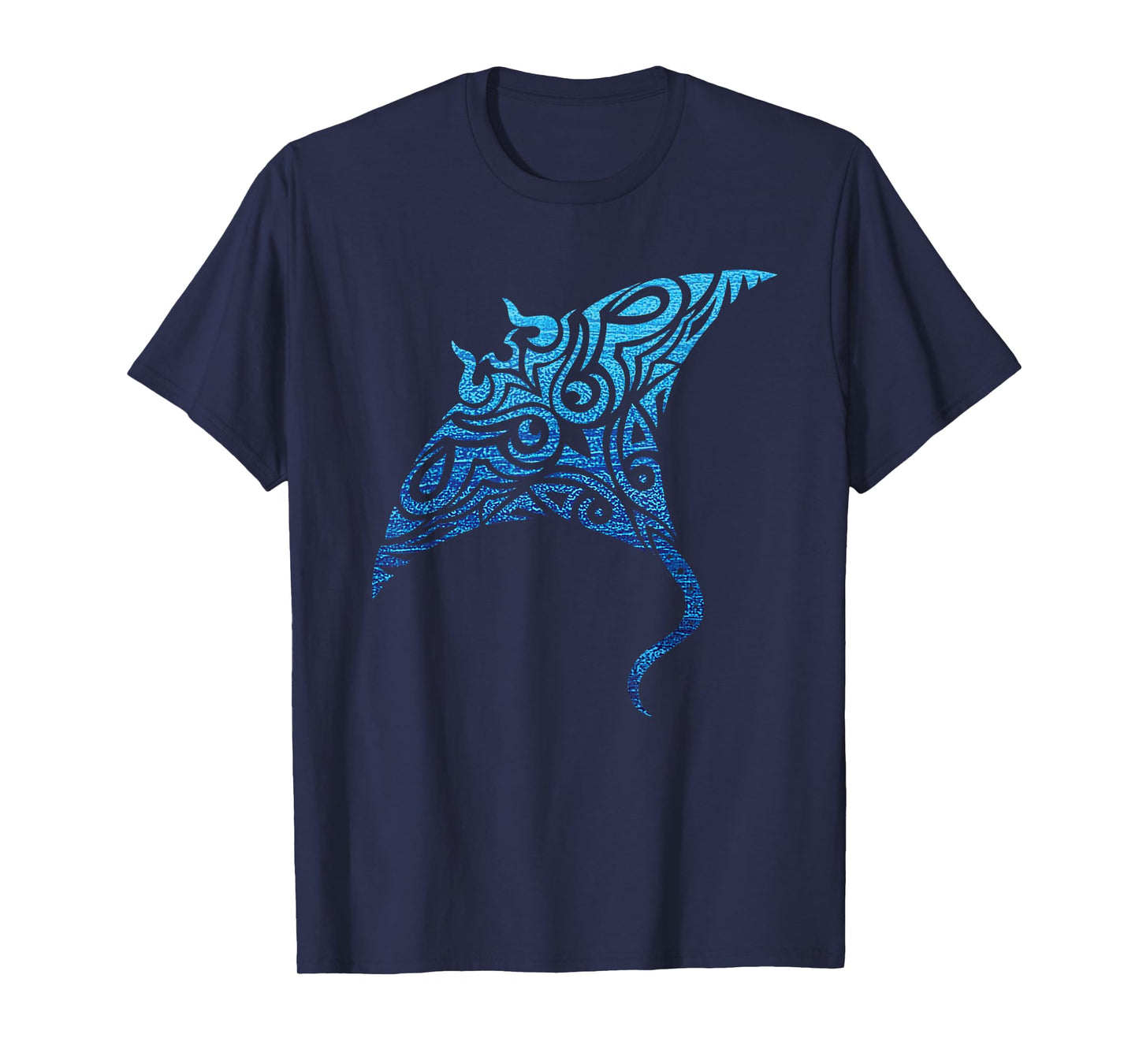 Hawaiian Manta Ray Tribal Polynesian Tattoo Pacific Stingray T-Shirt