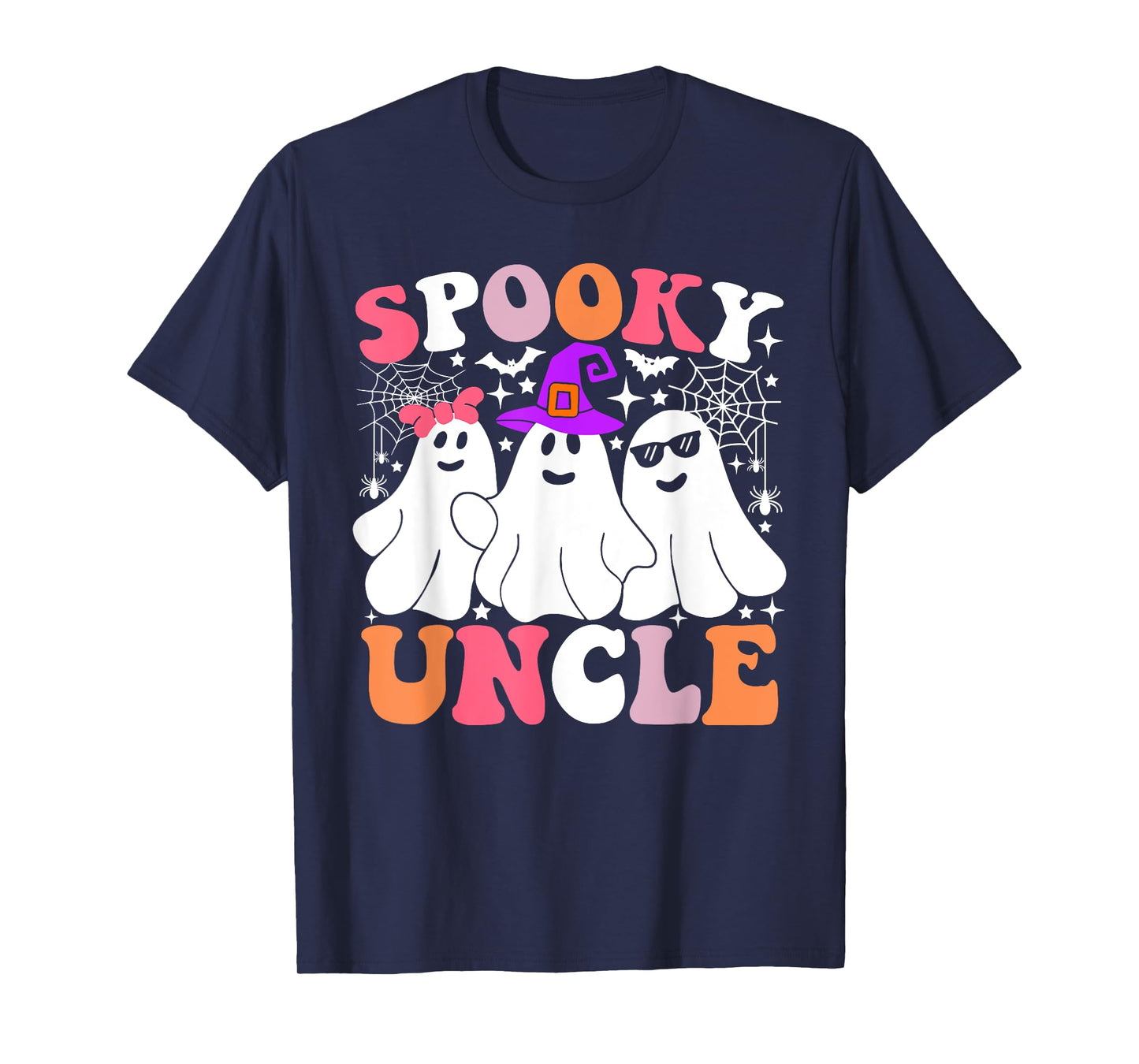 Spooky Uncle Funny Ghost Halloween Costume T-Shirt